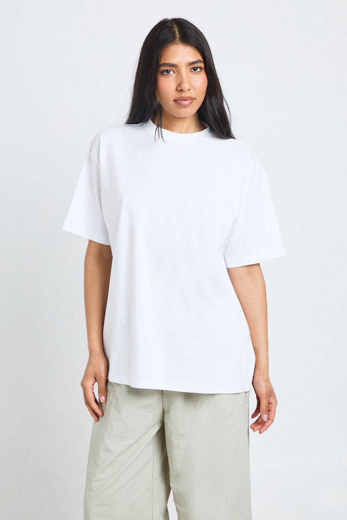 Tall Basic Oversized Short Sleeve T-Shirt by BOOHOO