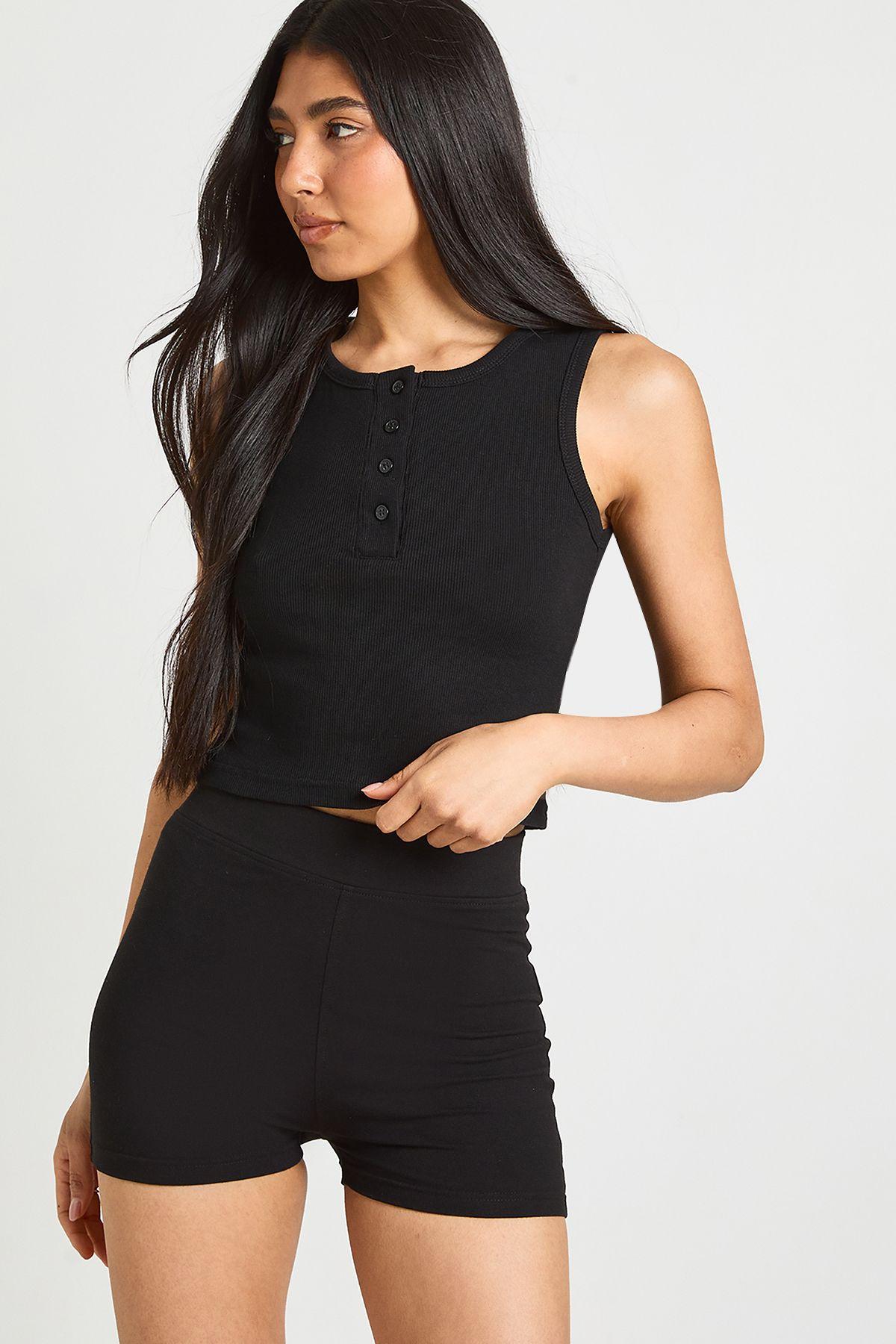 Tall Basic Shorter Length Cycling Short by BOOHOO