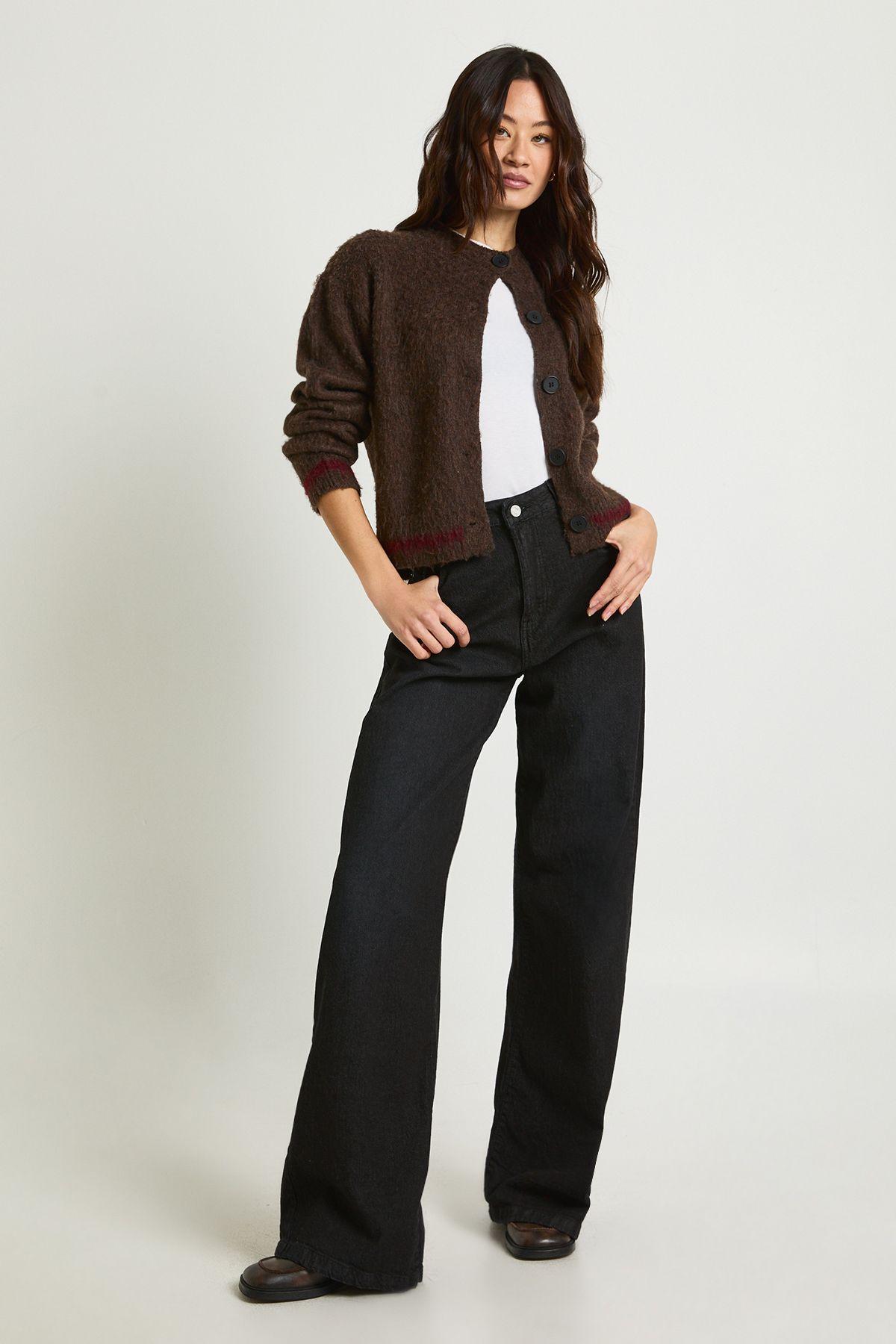 Tall Basic Wide Leg Jean by BOOHOO