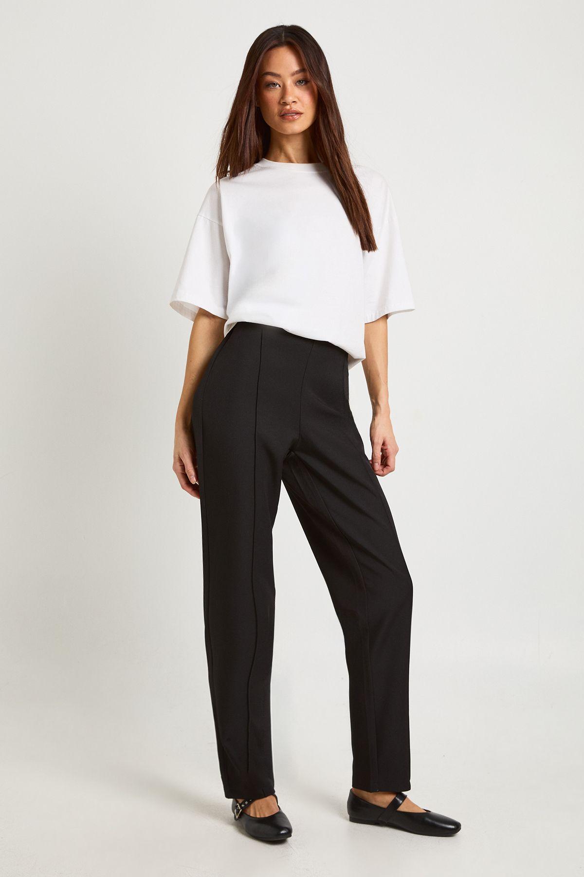 Tall Boohoo Basics Tailored Tapered Trouser by BOOHOO