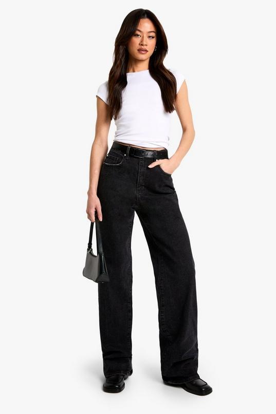 Tall Comfort Stretch High Waist Straight Leg Jean by BOOHOO