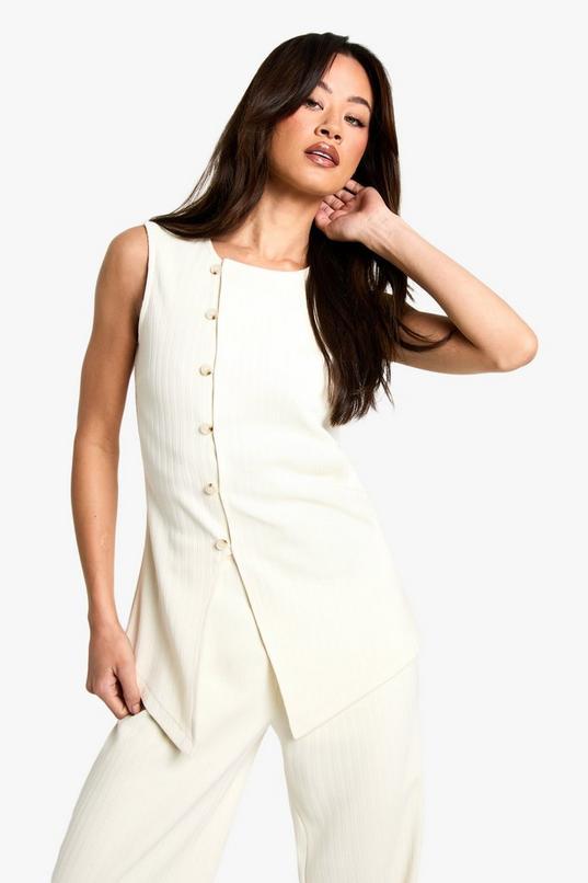 Tall Cord Waistcoat by BOOHOO