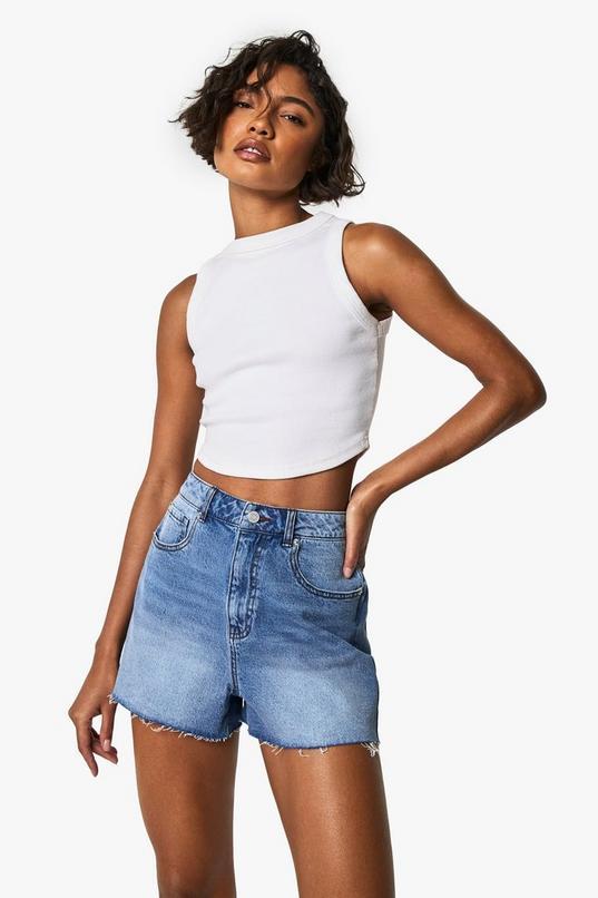 Tall Denim Mini Short by BOOHOO