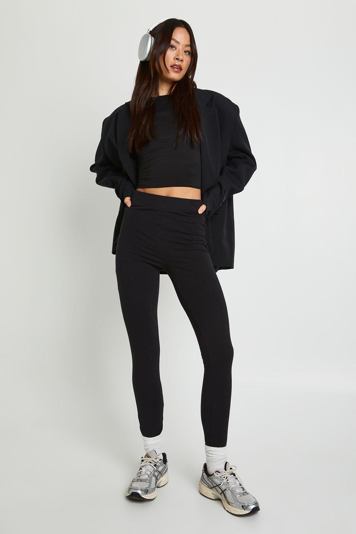 Tall High Waist Legging by BOOHOO