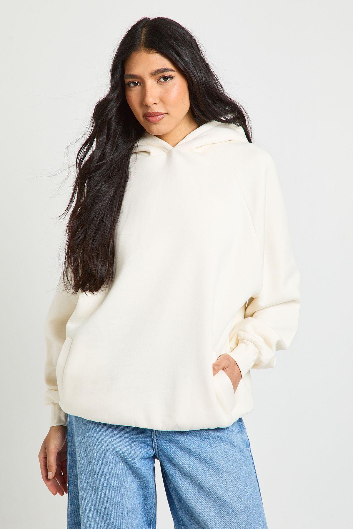 Tall Raglan Seam Oversized Hoodie by BOOHOO