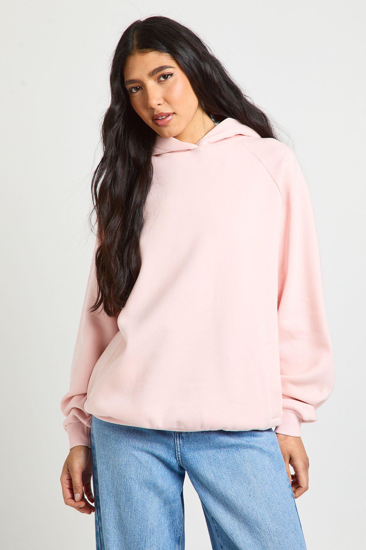 Tall Raglan Seam Oversized Hoodie by BOOHOO