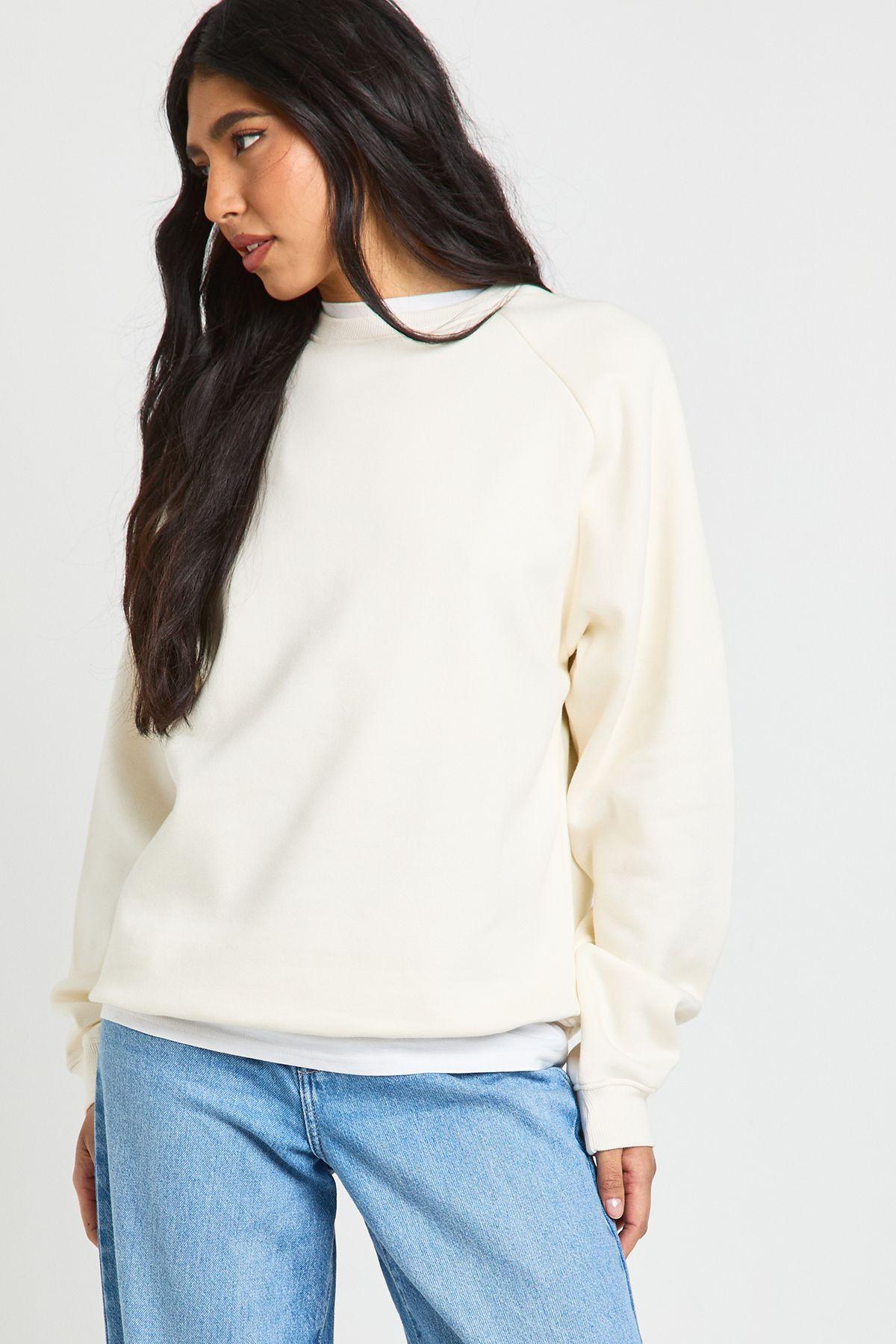 Tall Raglan Seam Oversized Sweatshirt by BOOHOO