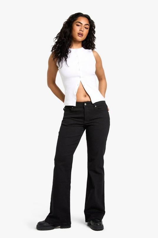 The Low Waist Bootcut Jean by BOOHOO