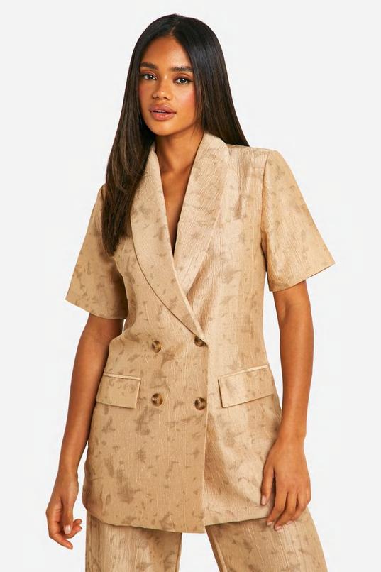 Tie Dye Textured Relaxed Fit Blazer by BOOHOO