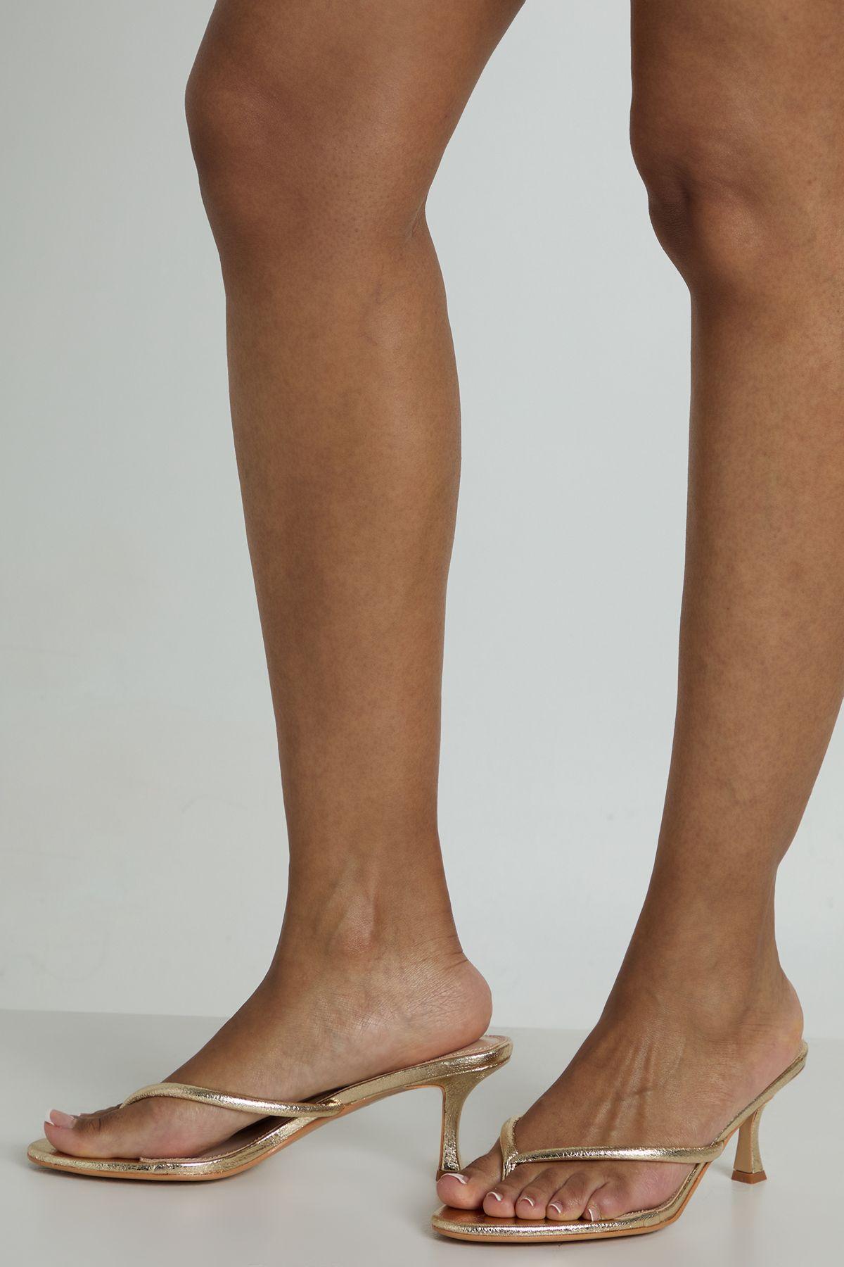 Toe Post Heeled Mules by BOOHOO