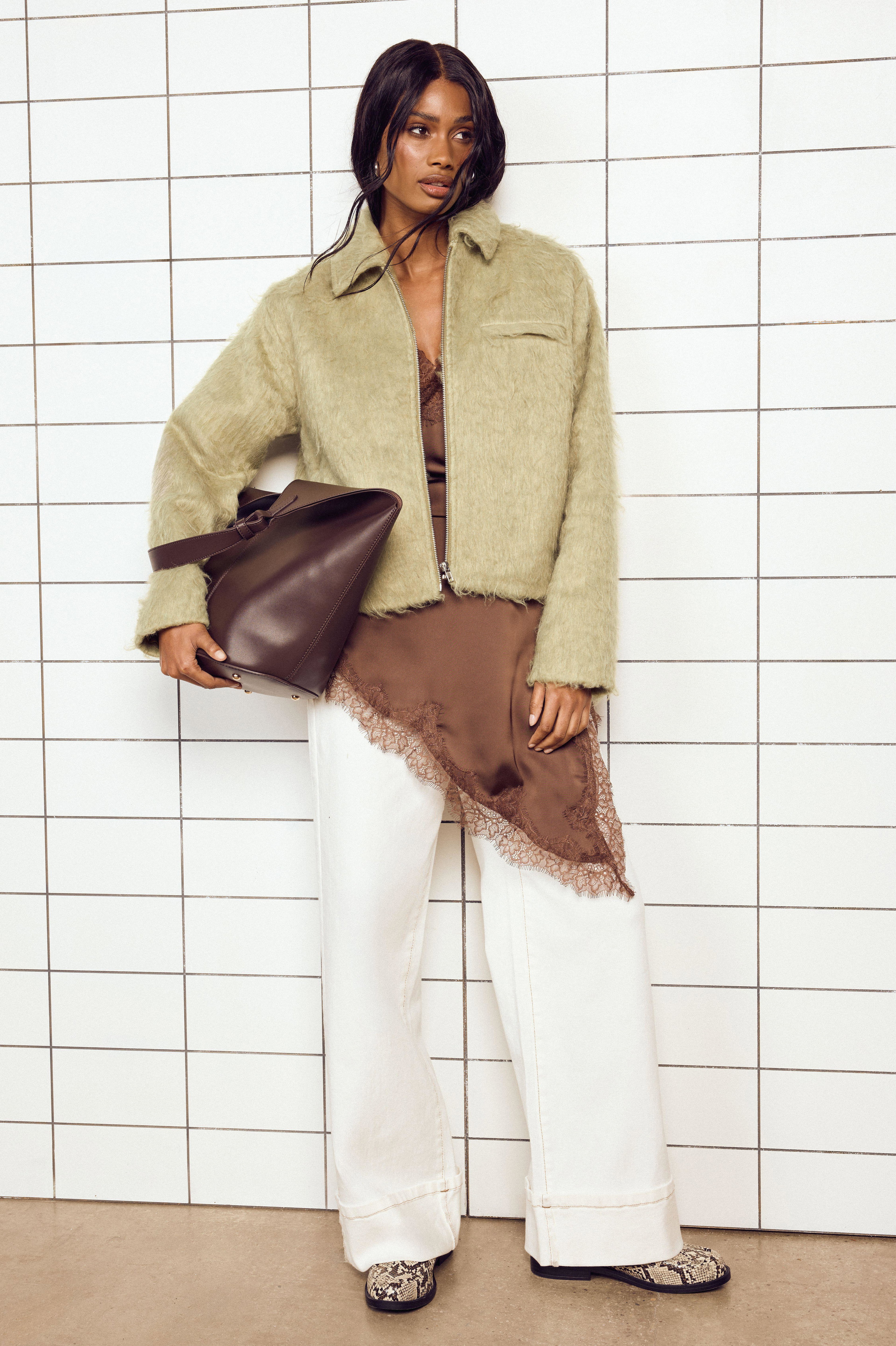 Turn Up High Waist Wide Leg Jean by BOOHOO