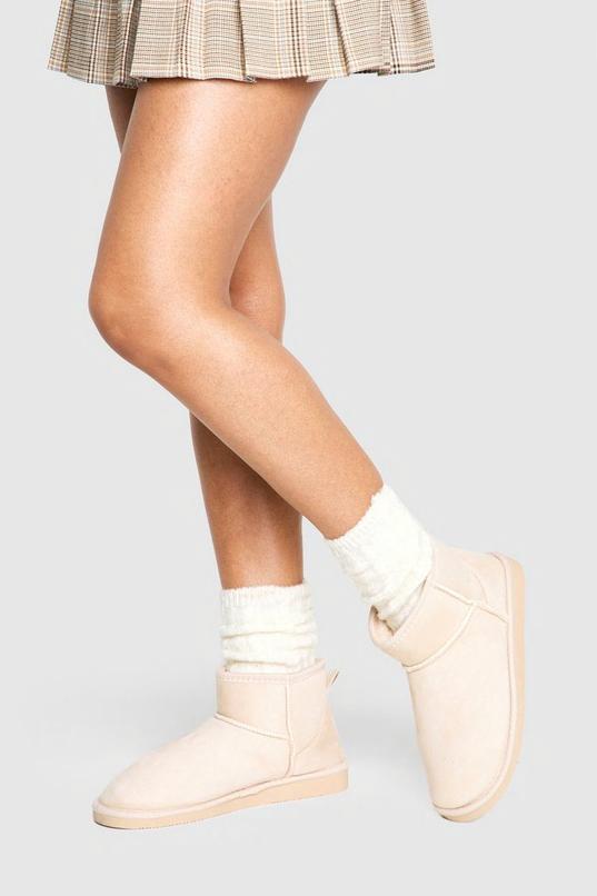 Ultra Mini Cosy Ankle Boots by BOOHOO