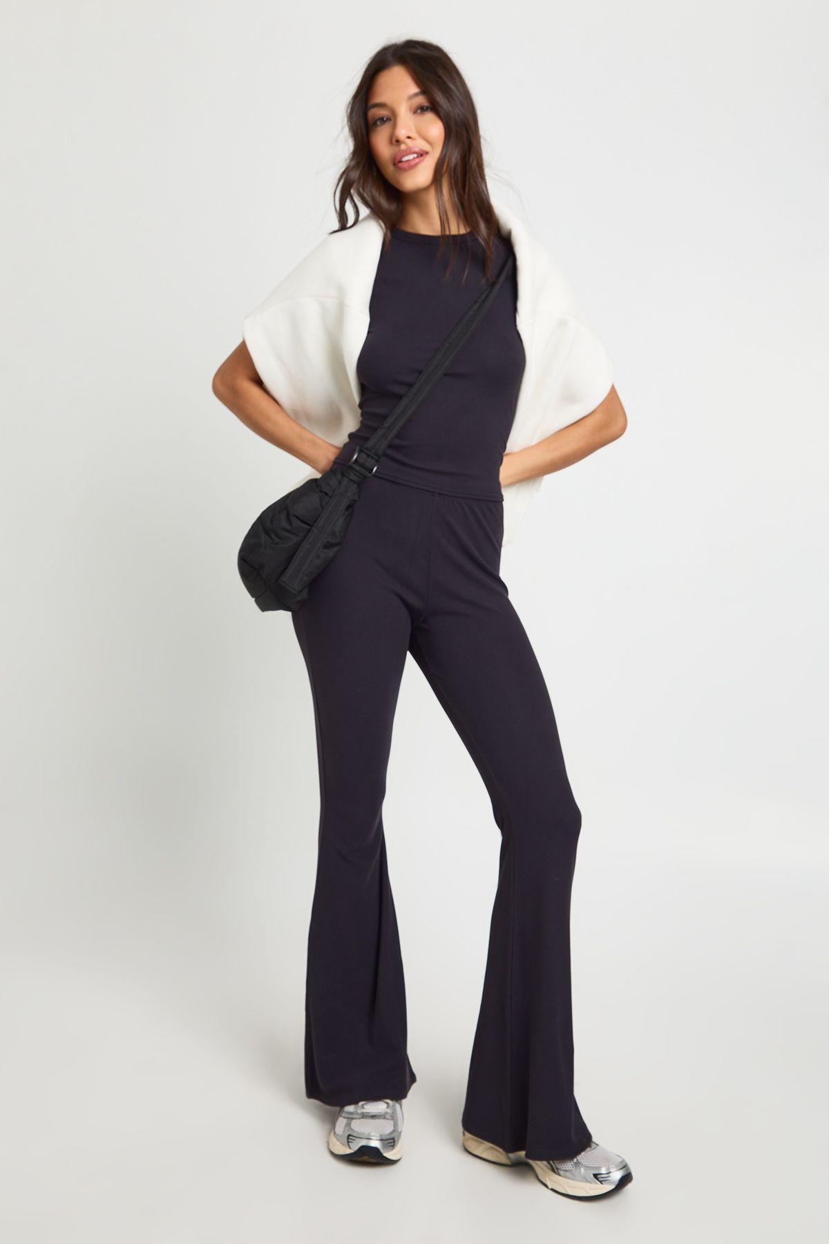 Ultra Soft Flared Legging by BOOHOO