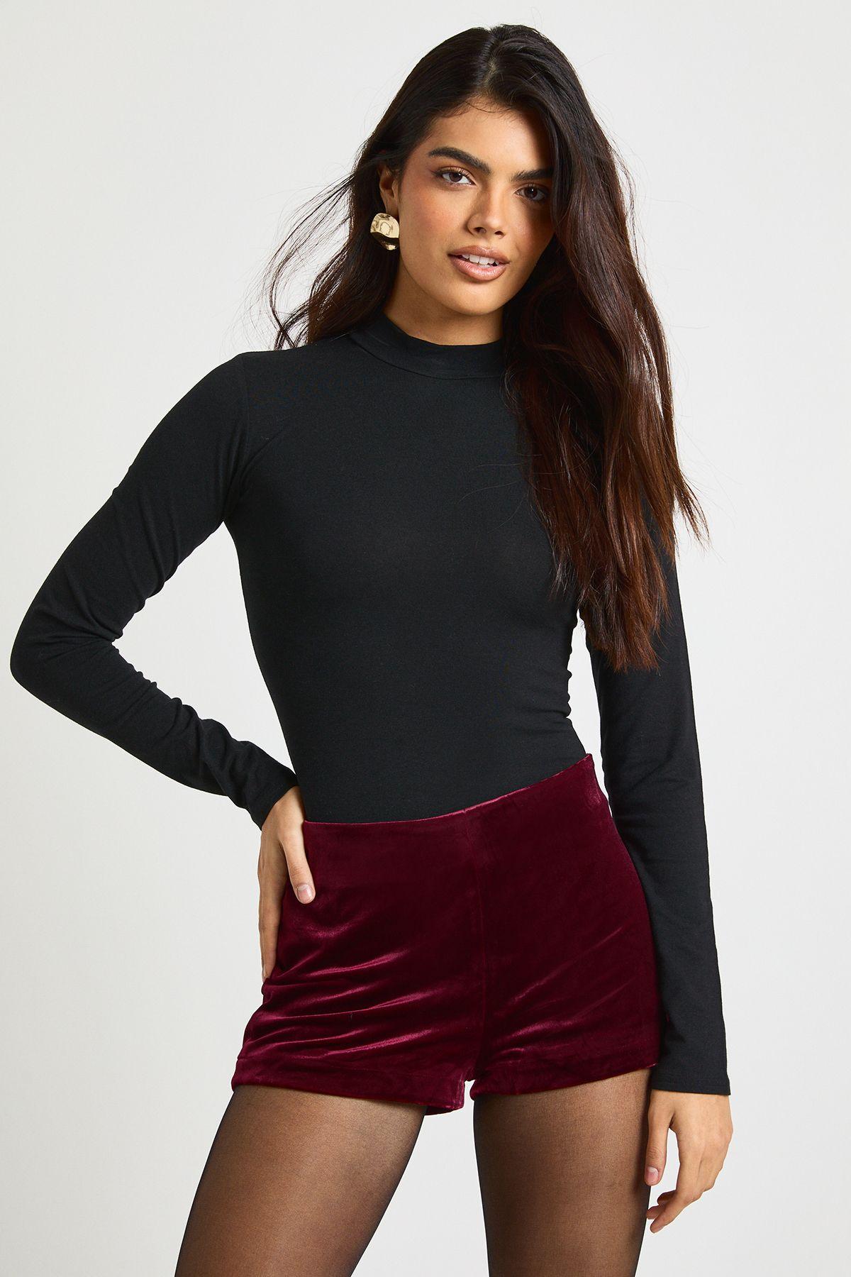 Velvet Micro Short by BOOHOO