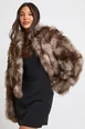 Vintage Look Faux Fur Cropped Jacket by BOOHOO Vintage Look Faux Fur Cropped Jacket by BOOHOO