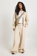 Washed Cinched Waist Double Zip Hoodie Tracksuit by BOOHOO