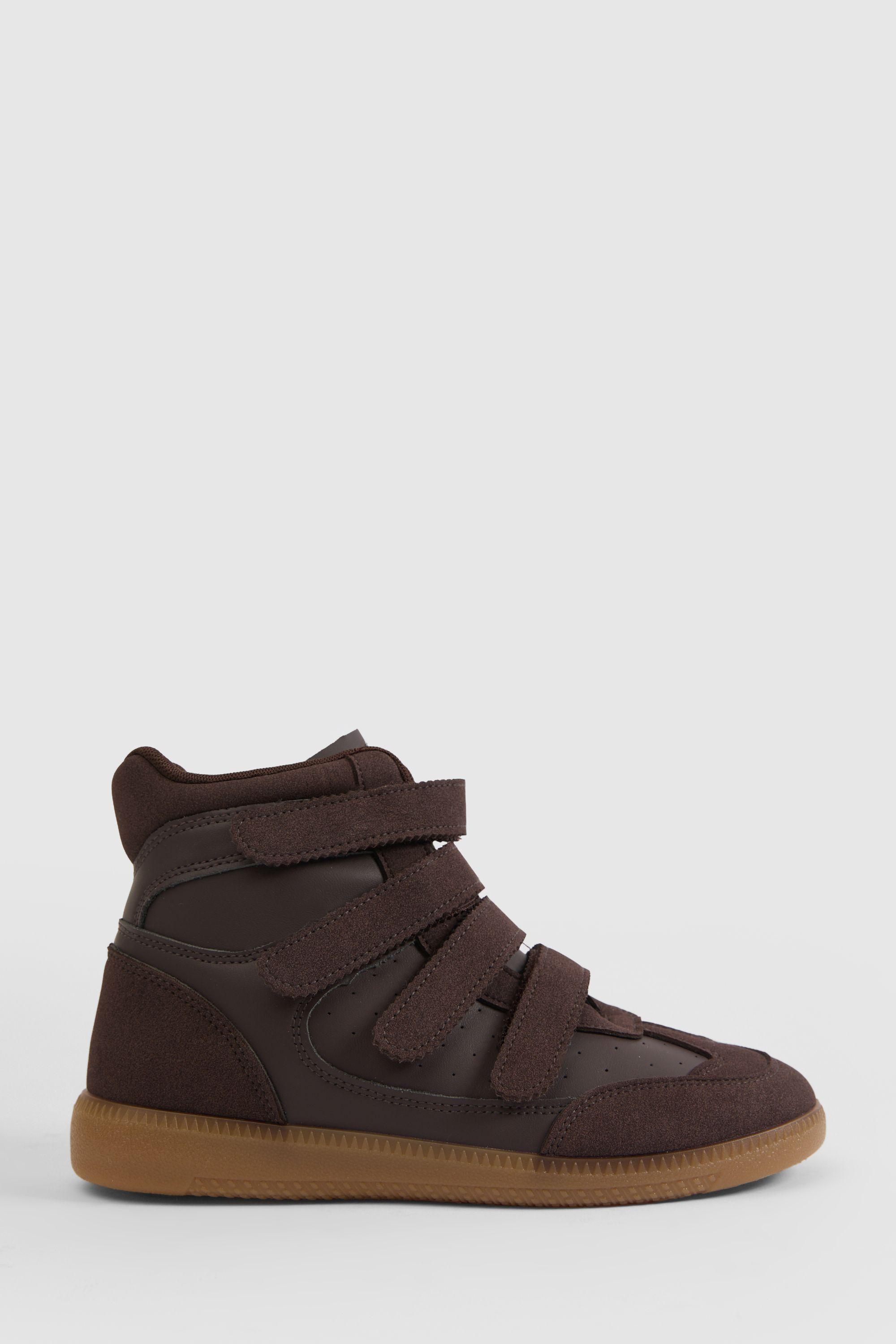 Wedge Adjustable Strap Trainers by BOOHOO