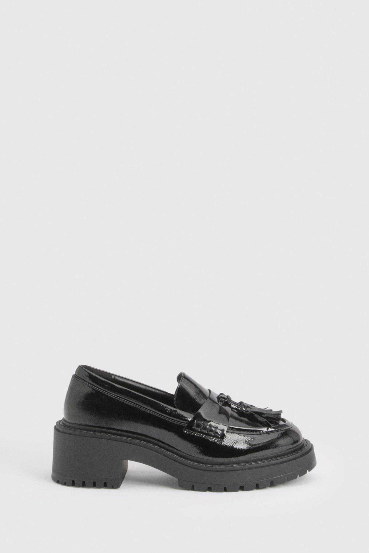 Wide Fit Chunky Tassel Loafer by BOOHOO