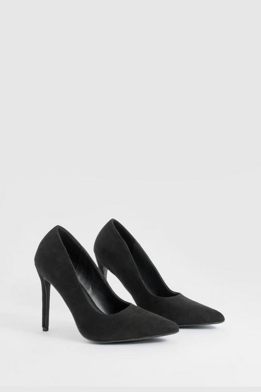 Wide Fit High Stiletto Court Shoes by BOOHOO