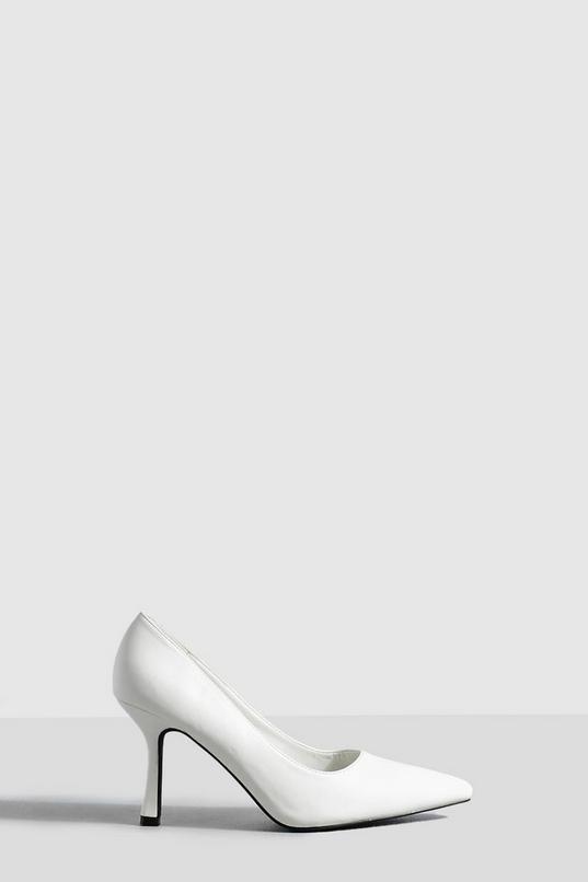 Wide Fit Low Stiletto Court Shoes by BOOHOO