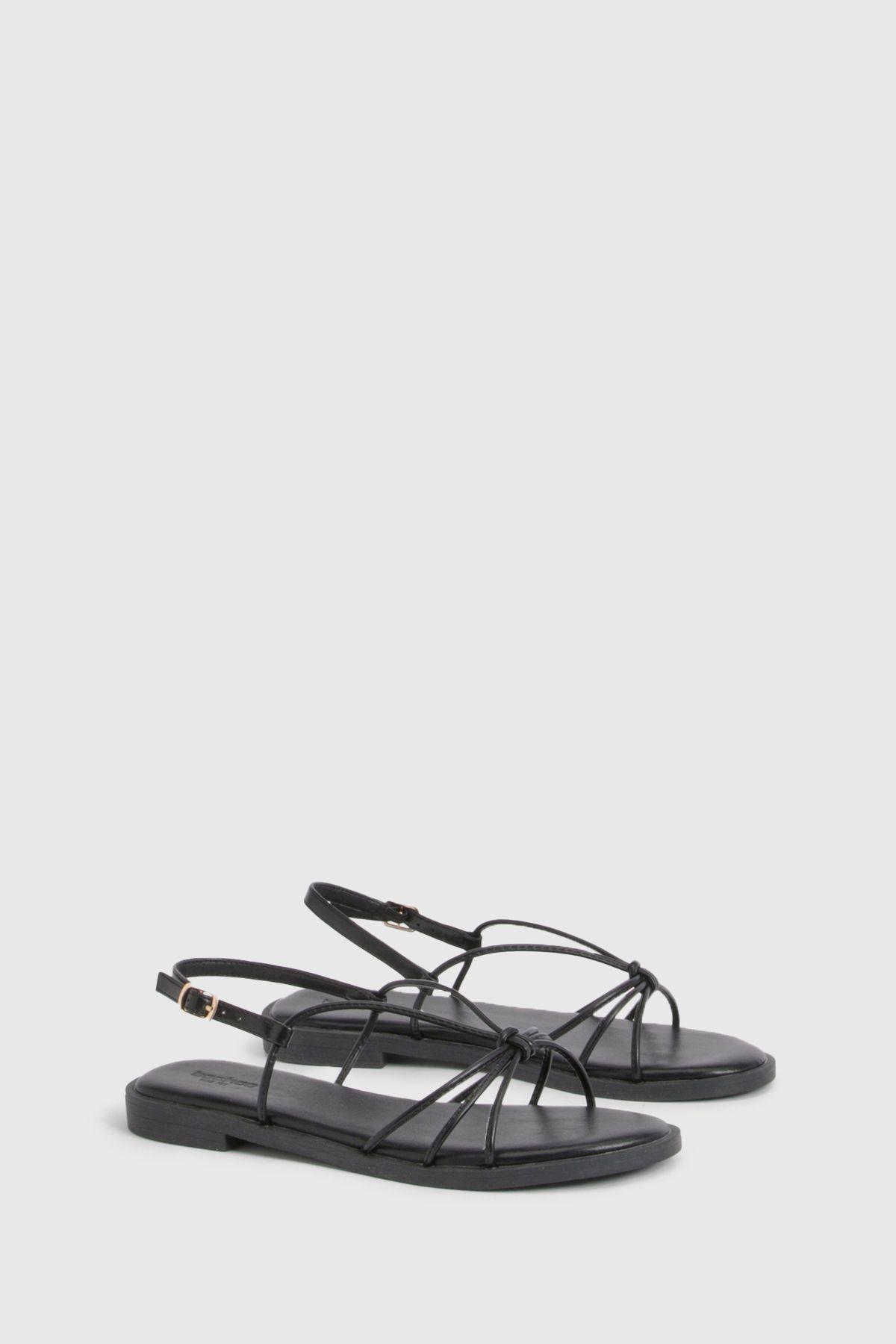 Wide Fit Strappy Sandals by BOOHOO