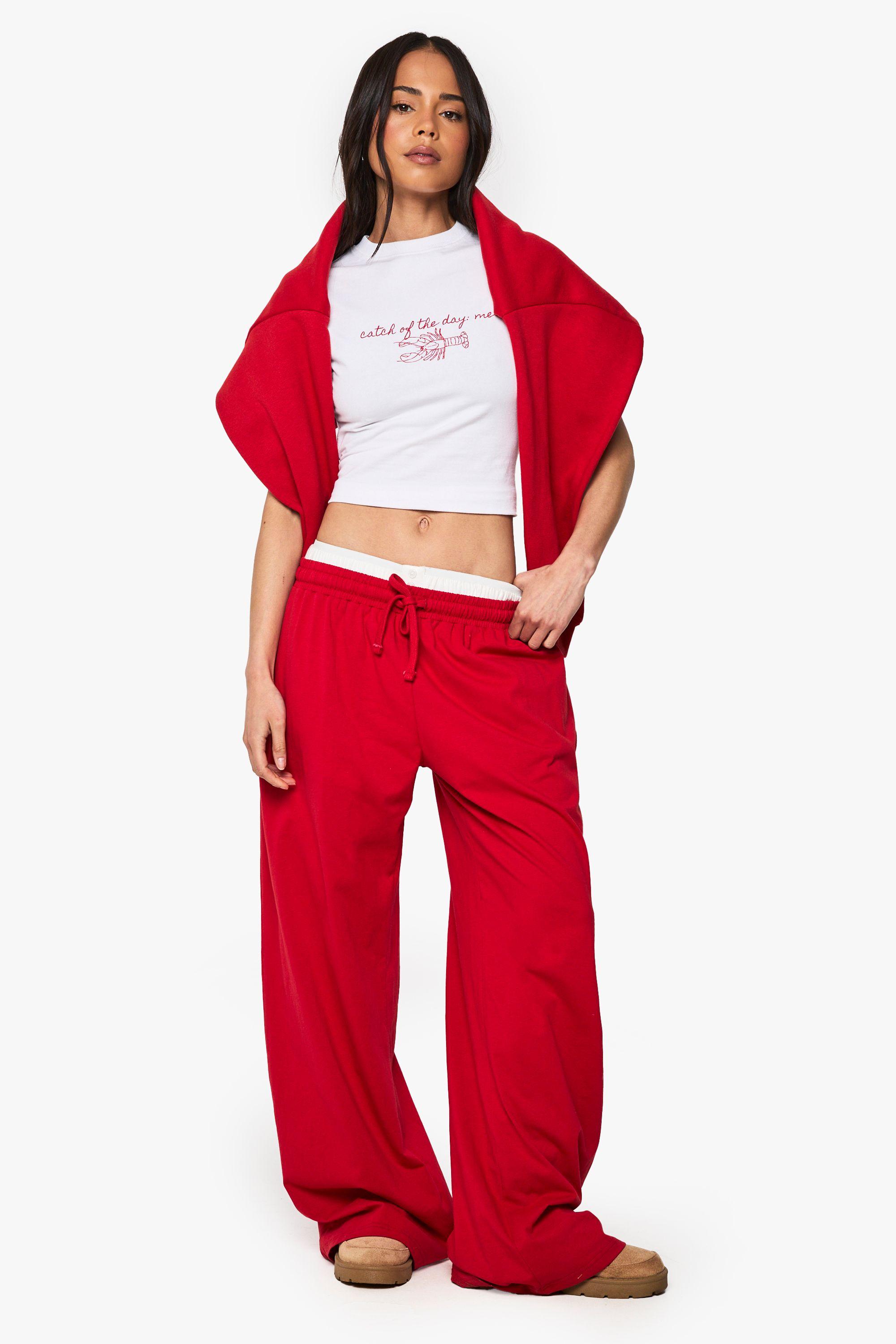 Wide Leg Trouser by BOOHOO
