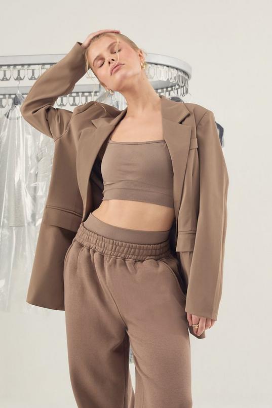 Woven Open Back Tailored Blazer by BOOHOO