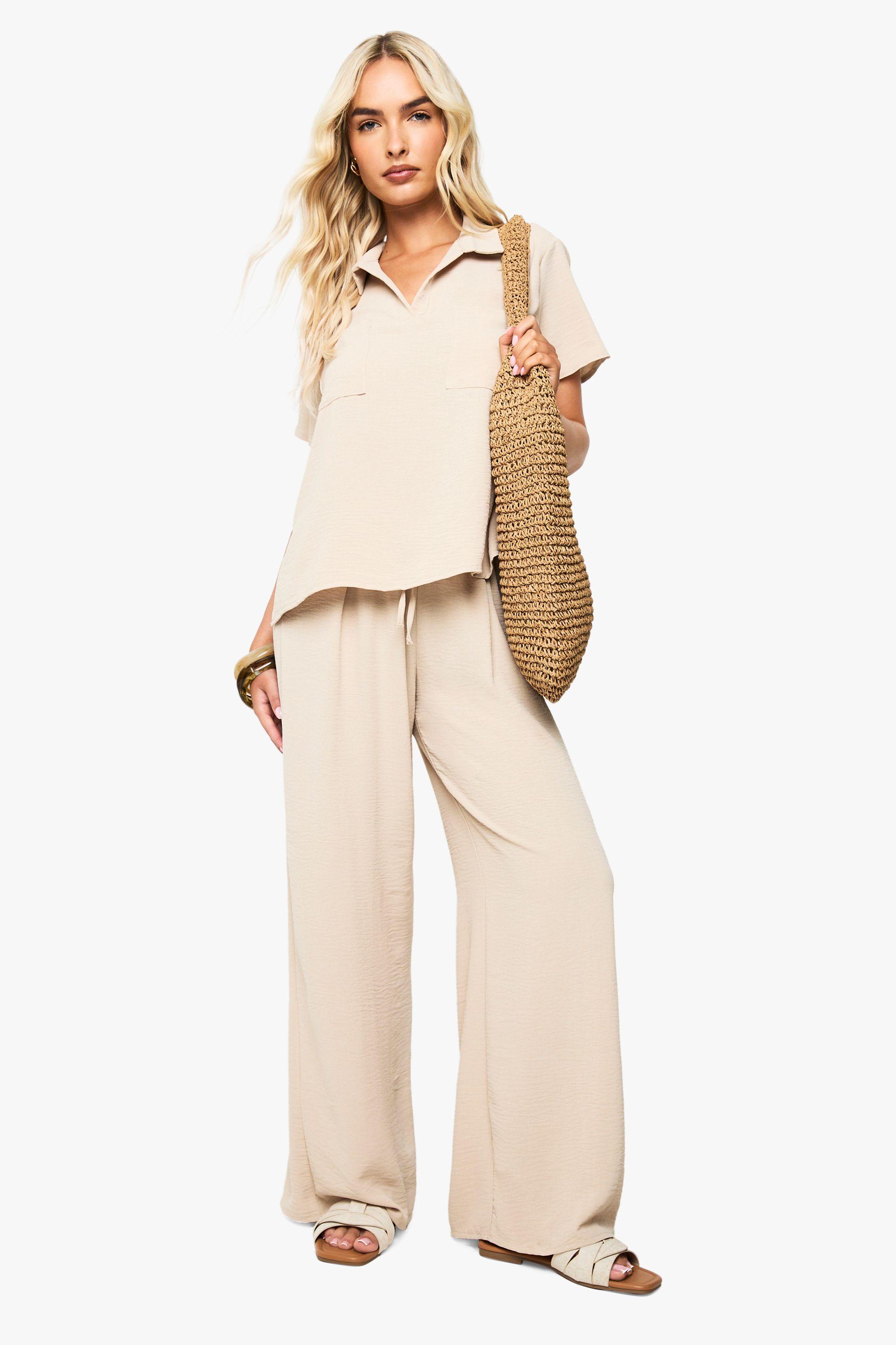 Woven Pocket Shirt & Trouser Co-Ord by BOOHOO