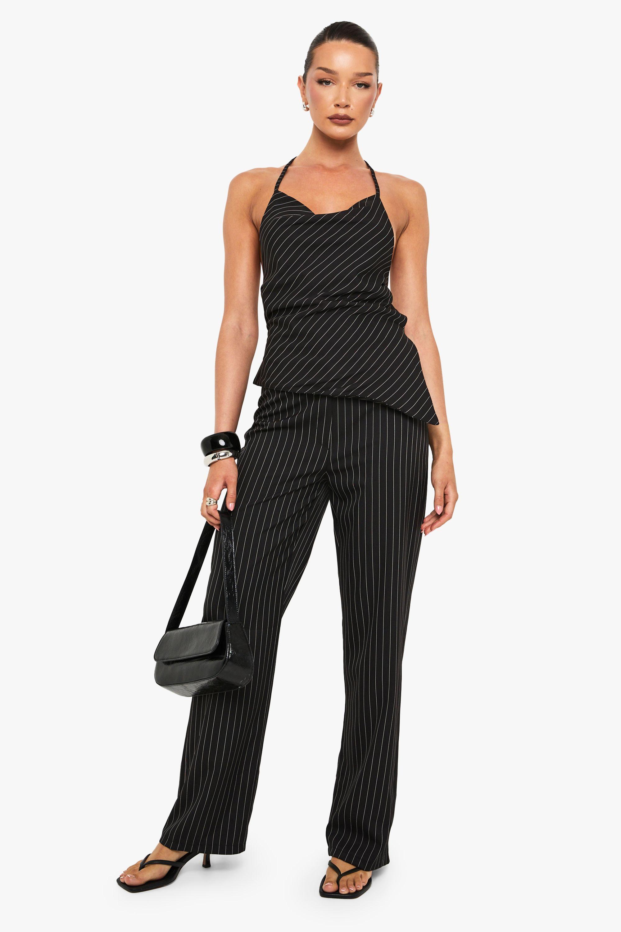 Woven Striped Halter Co-Ord by BOOHOO