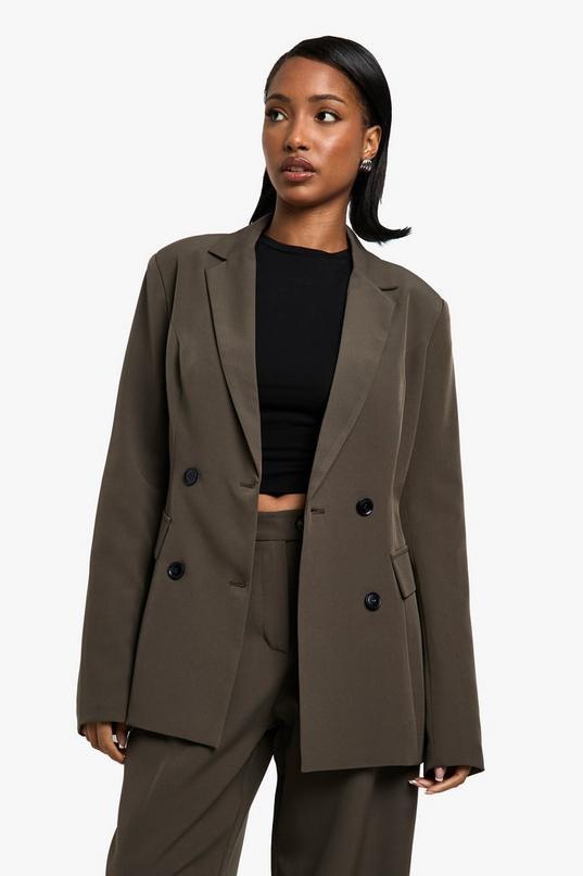 Woven Tailored Cinched Blazer by BOOHOO