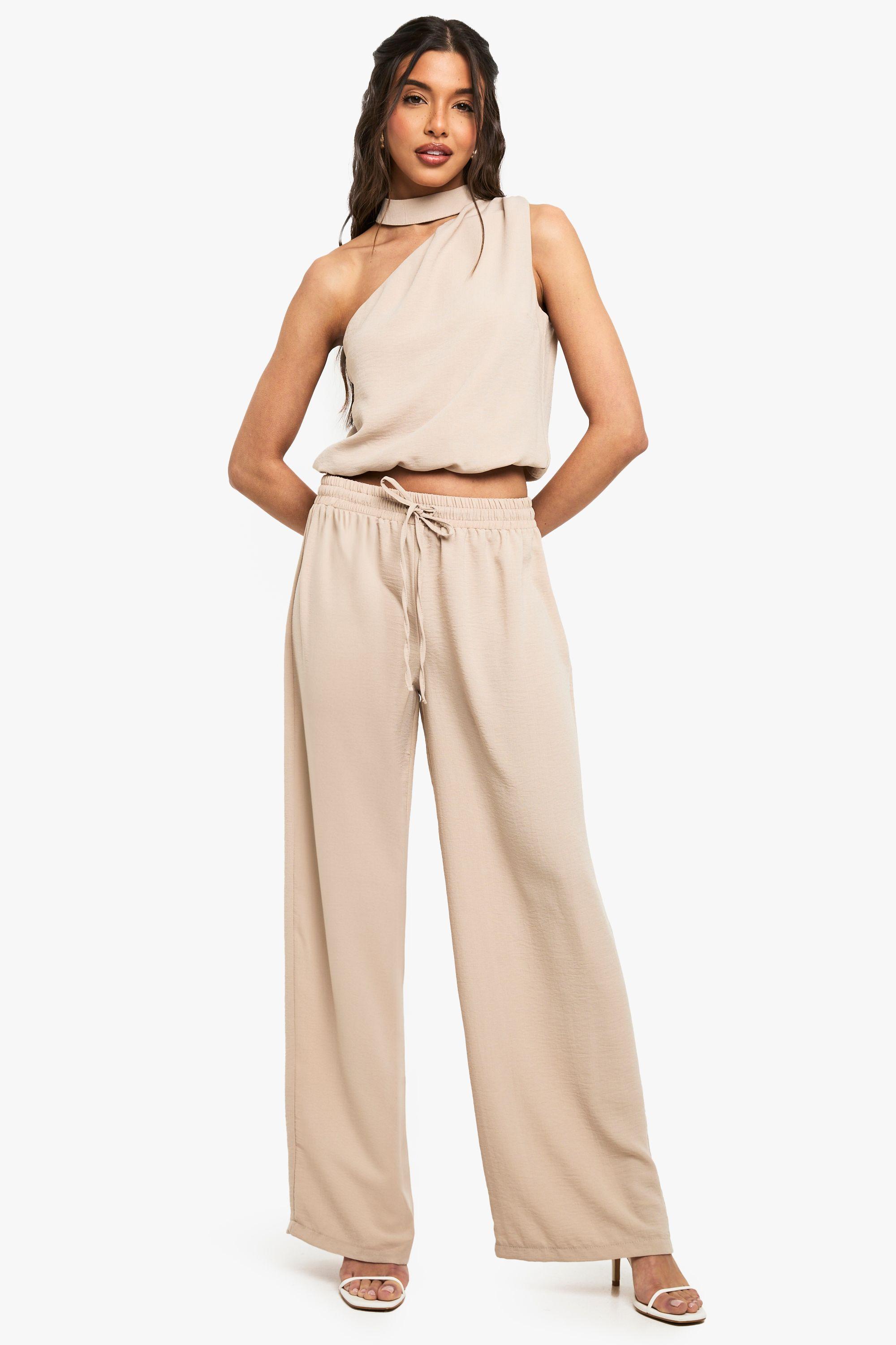 Woven Wide Leg Trousers by BOOHOO