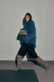 Zebra Knee High Column Stiletto Mid Boots by BOOHOO Zebra Knee High Column Stiletto Mid Boots by BOOHOO