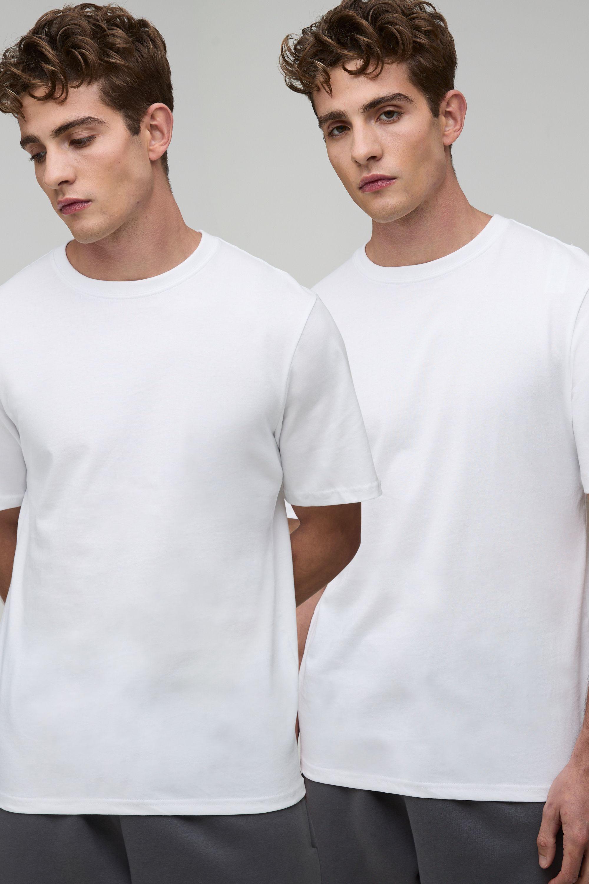 2 Pack Basic Regular Fit Crew Neck T-Shirt by BOOHOOMAN 2 Pack Basic Regular Fit Crew Neck T-Shirt by BOOHOOMAN