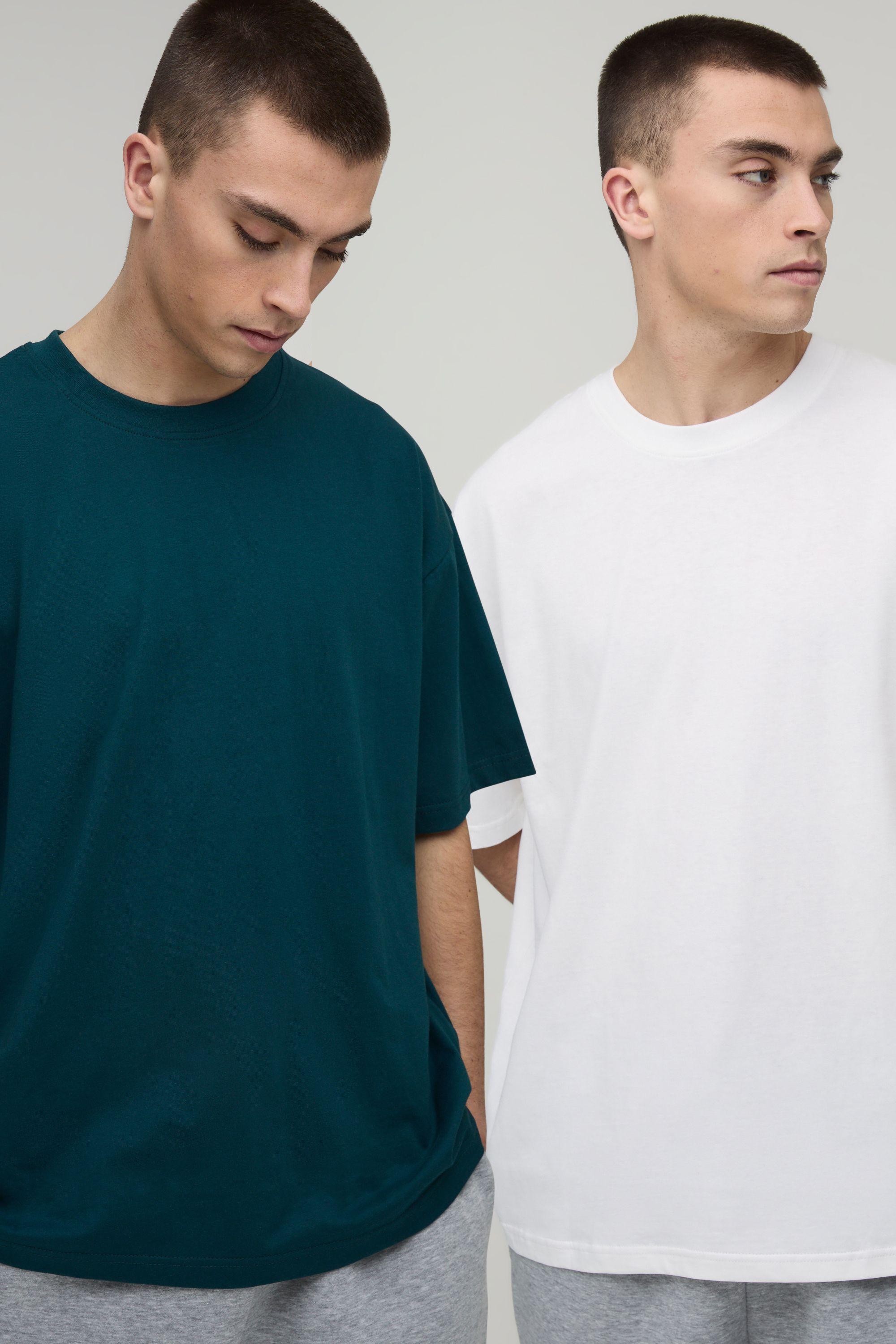 2 Pack Essential Oversized T-Shirt by BOOHOOMAN