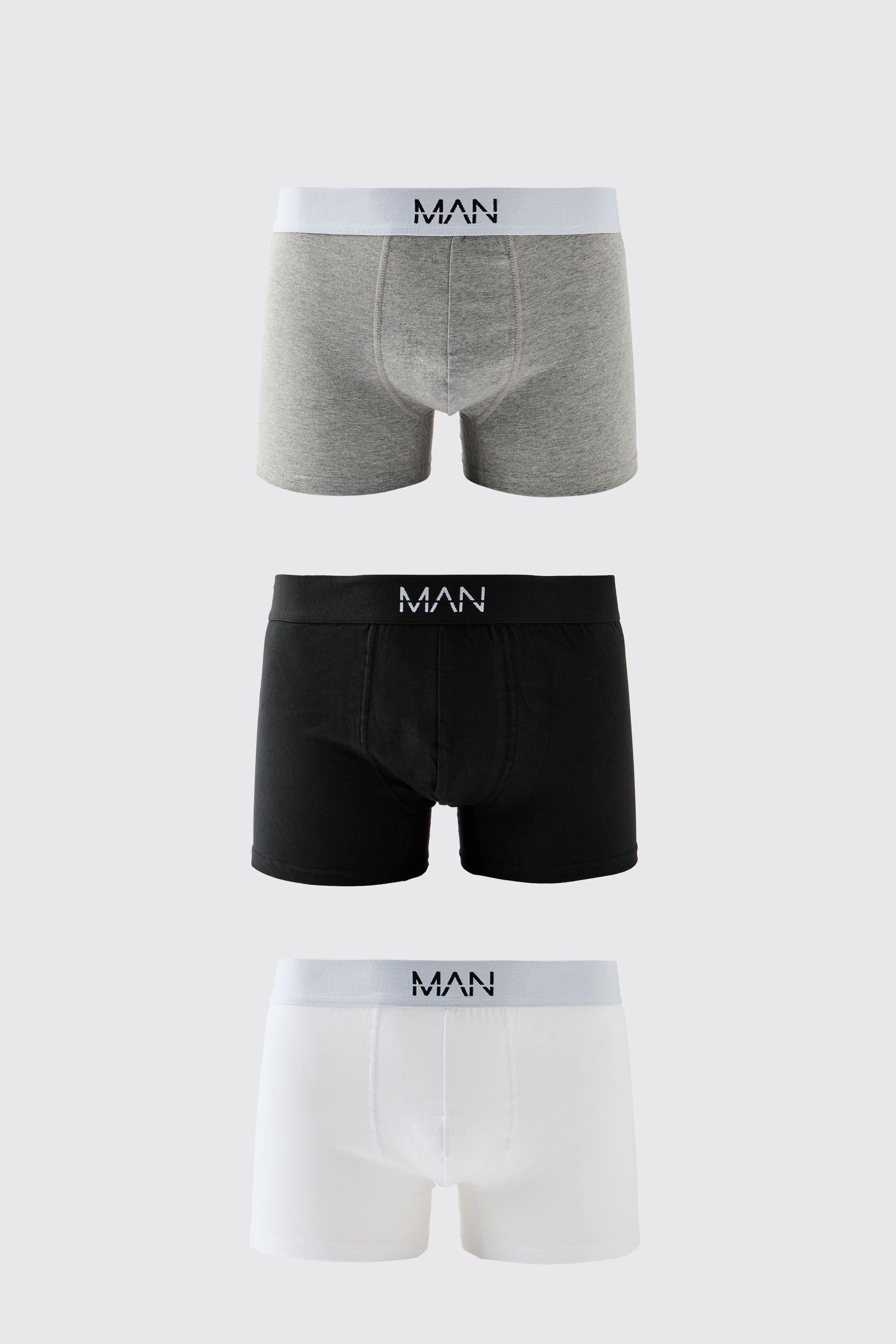 3 Multi Pack Original Man Boxers by BOOHOOMAN
