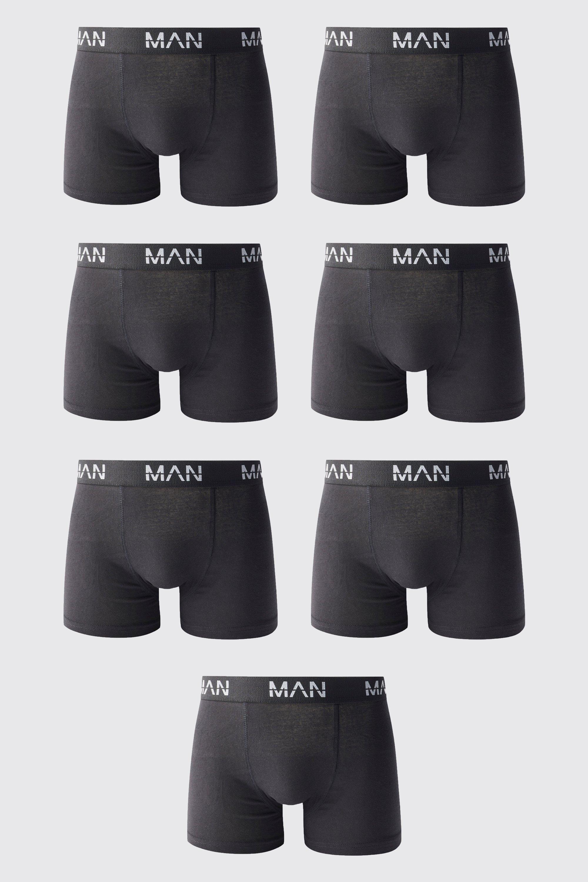 7 Pack Man Dash Repeat Classic Trunks by BOOHOOMAN