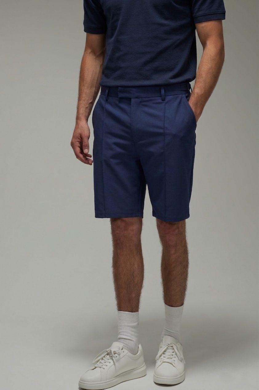 Active Regular Fit Pintuck Golf 8.5inch Shorts by BOOHOOMAN