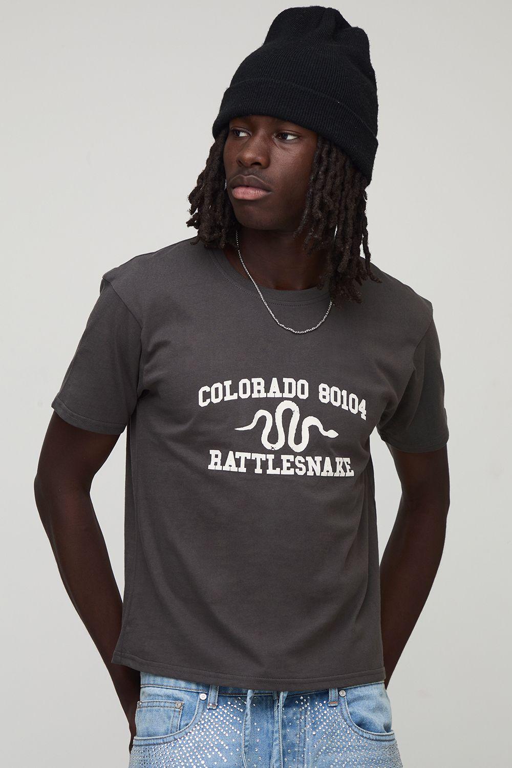 Baby Fit Heavyweight Snake T-Shirt by BOOHOOMAN