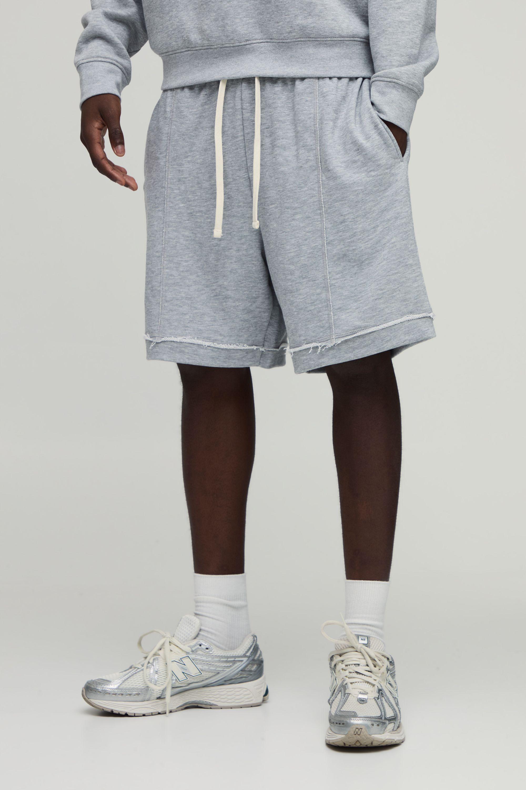 Baggy Fit Exposed Seam Loopback Short by BOOHOOMAN