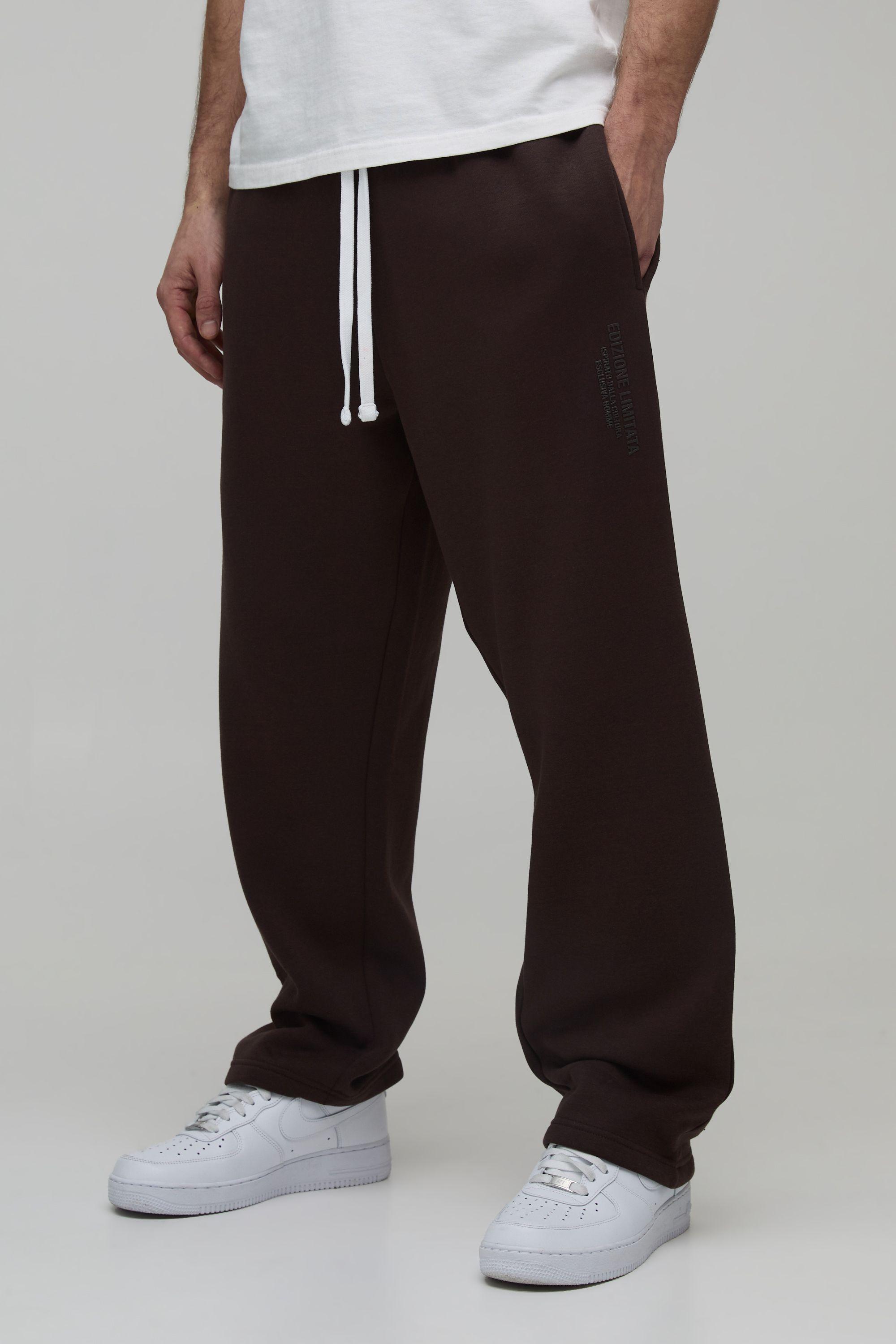 Baggy Fit High Build Printed Jogger by BOOHOOMAN