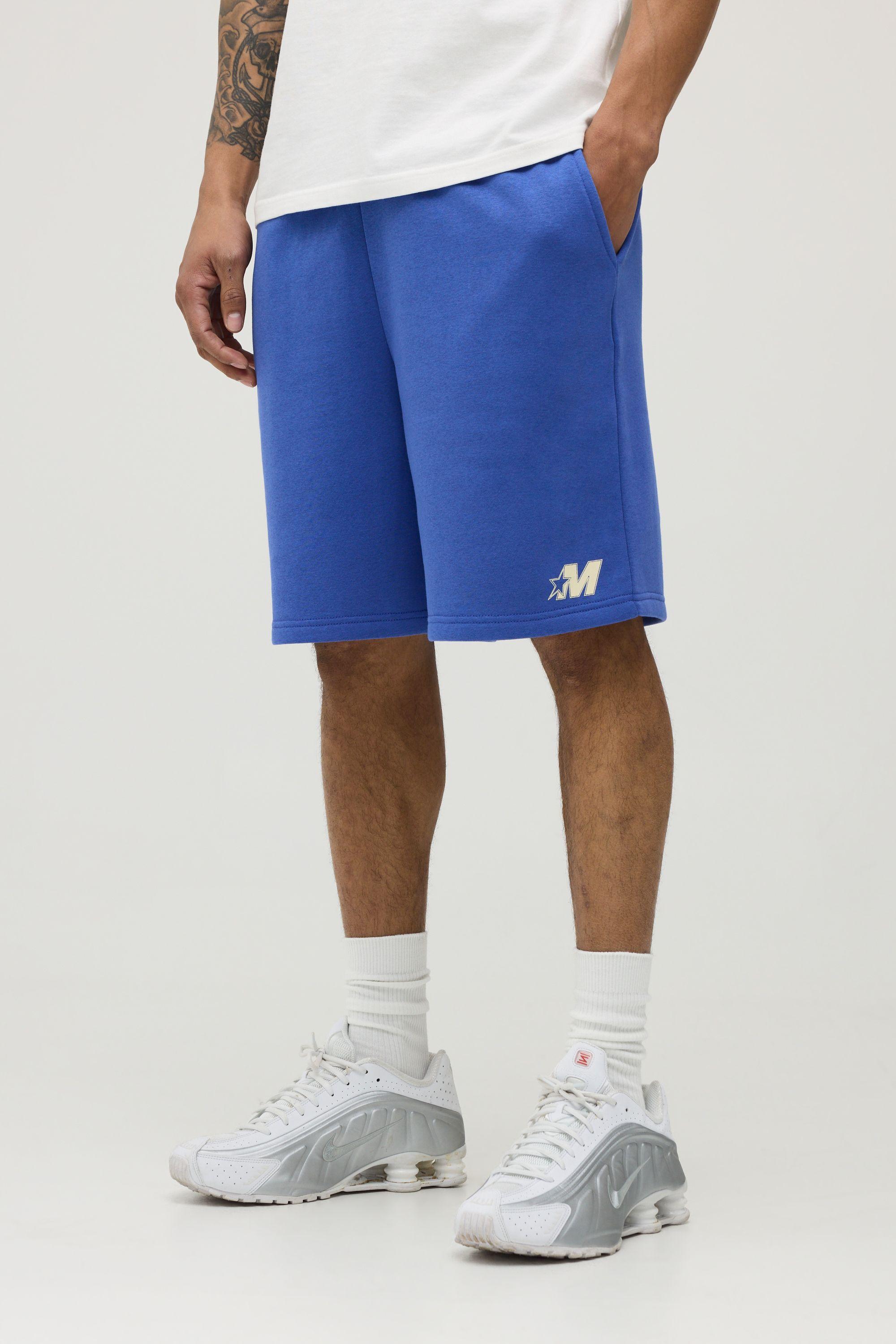 Baggy Fit M Star Jersey Short by BOOHOOMAN