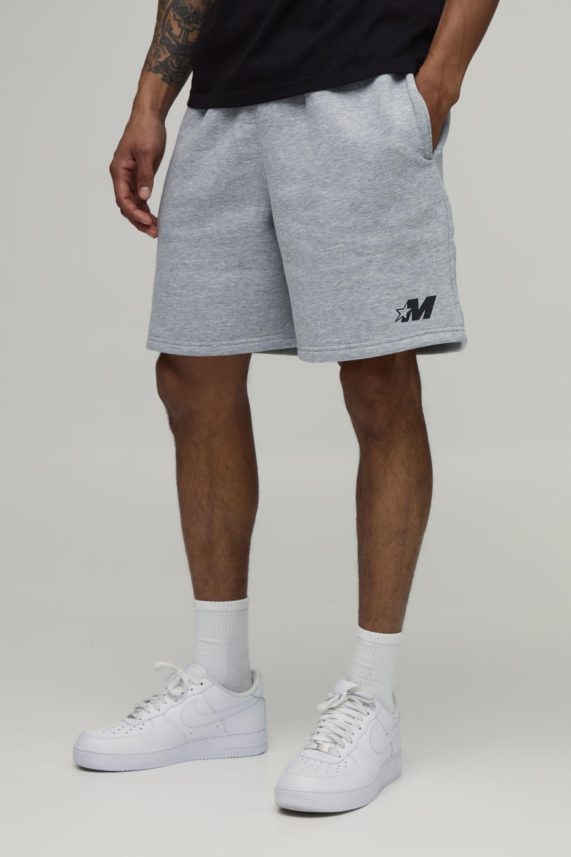 Baggy Fit M Star Jersey Short by BOOHOOMAN