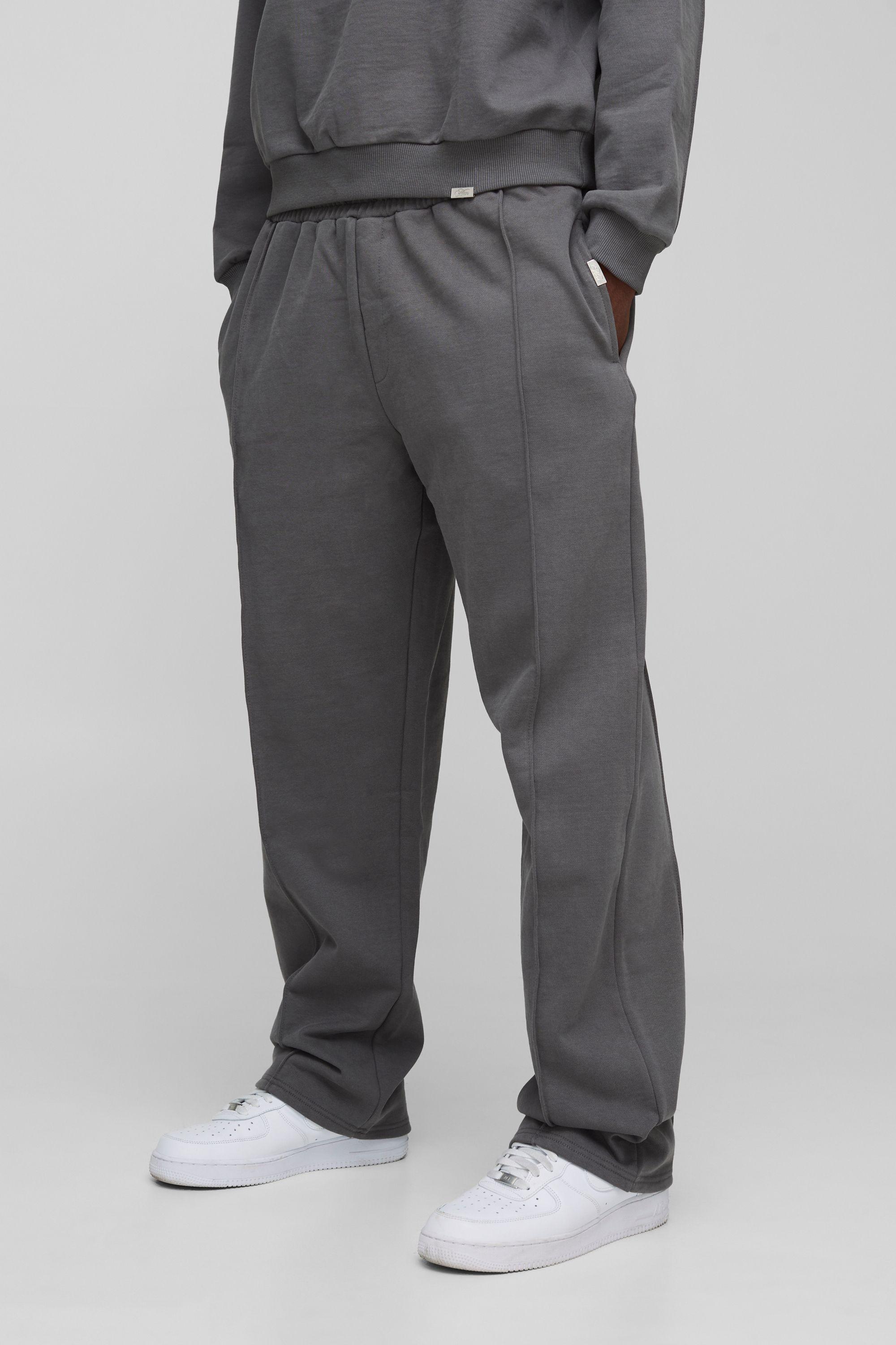 Baggy Fit Premium Heavyweight Man Script Joggers by BOOHOOMAN