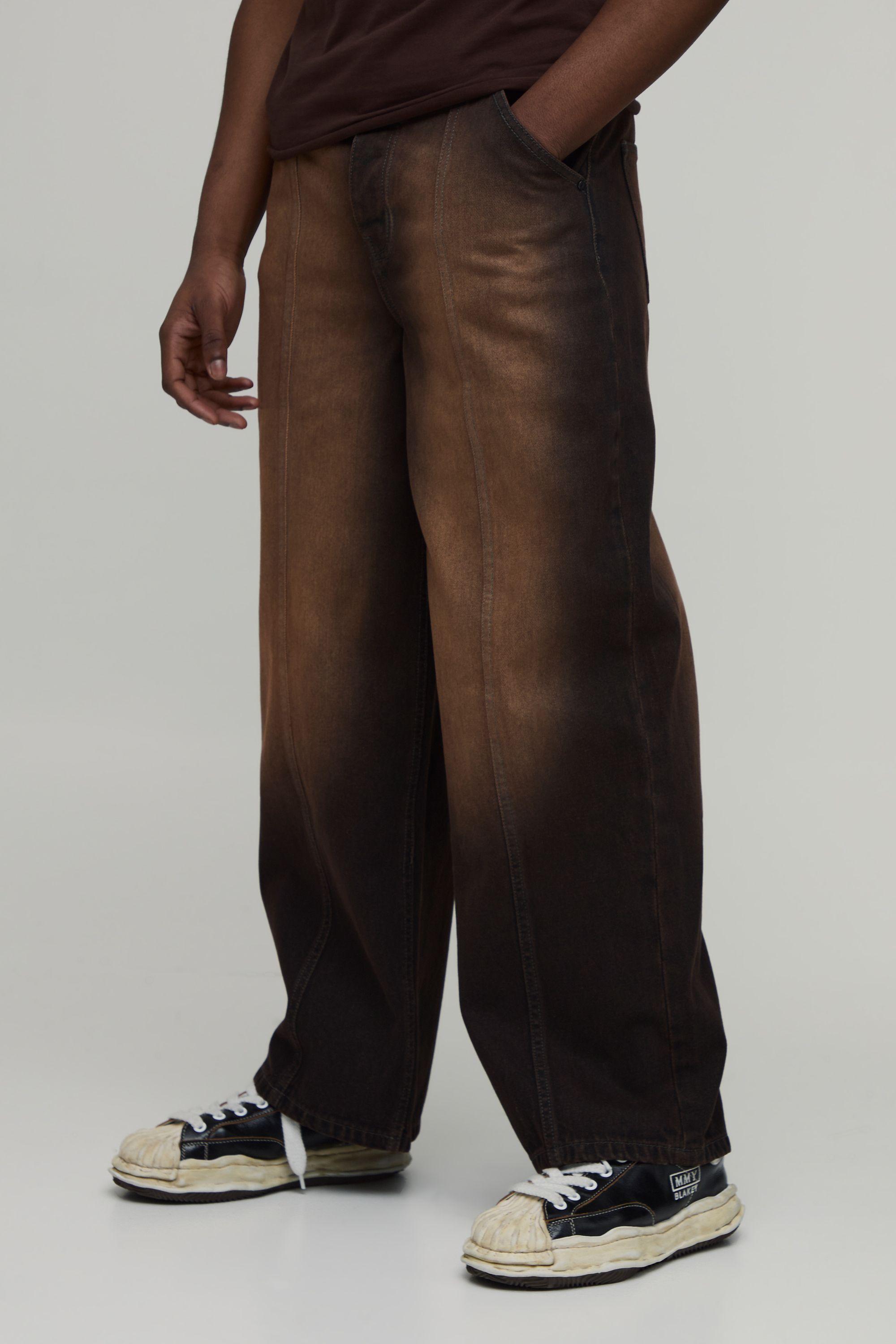 Baggy Rigid Bleach Washed Denim Jeans by BOOHOOMAN Baggy Rigid Bleach Washed Denim Jeans by BOOHOOMAN