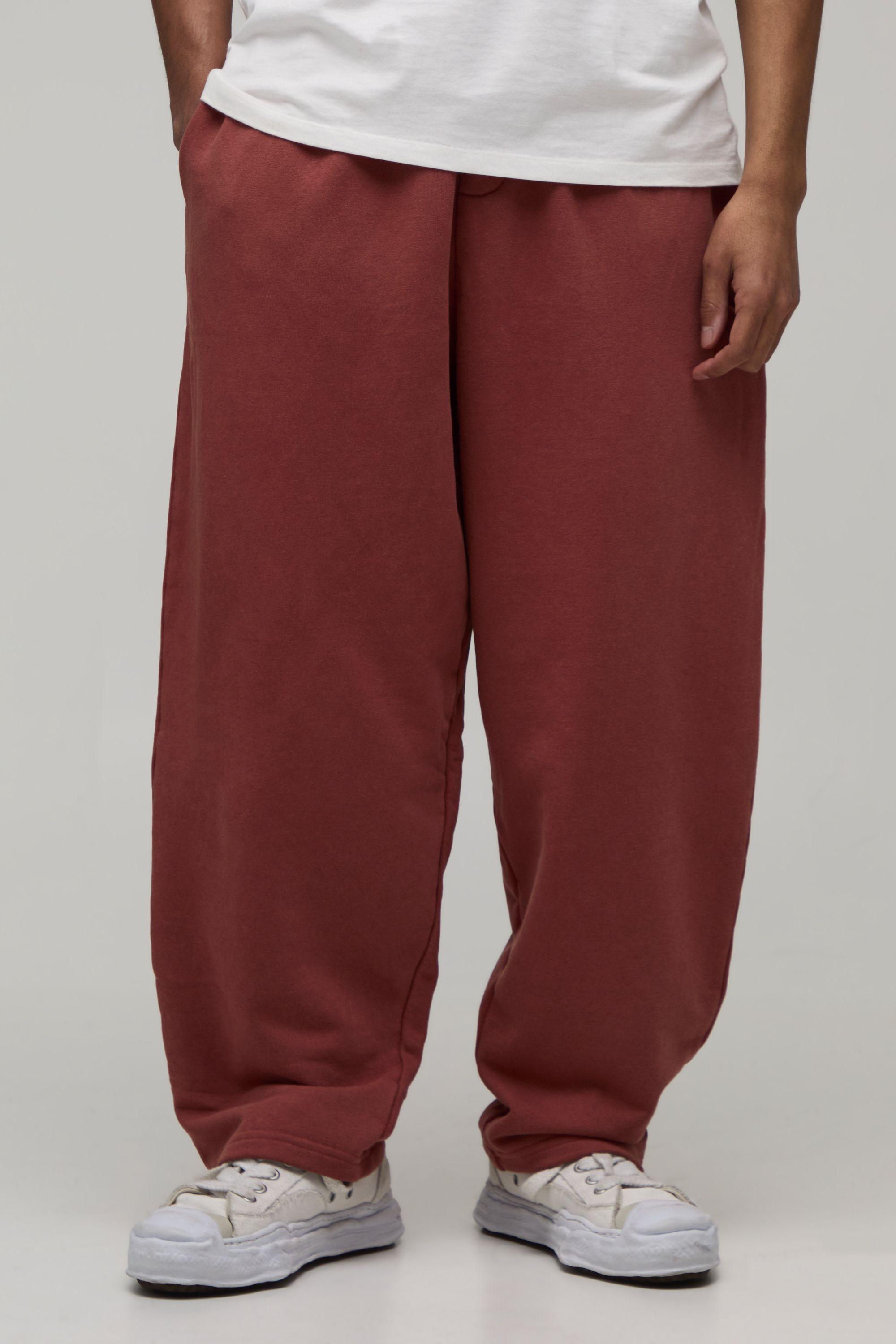 Balloon Fit Washed Loopback Joggers by BOOHOOMAN