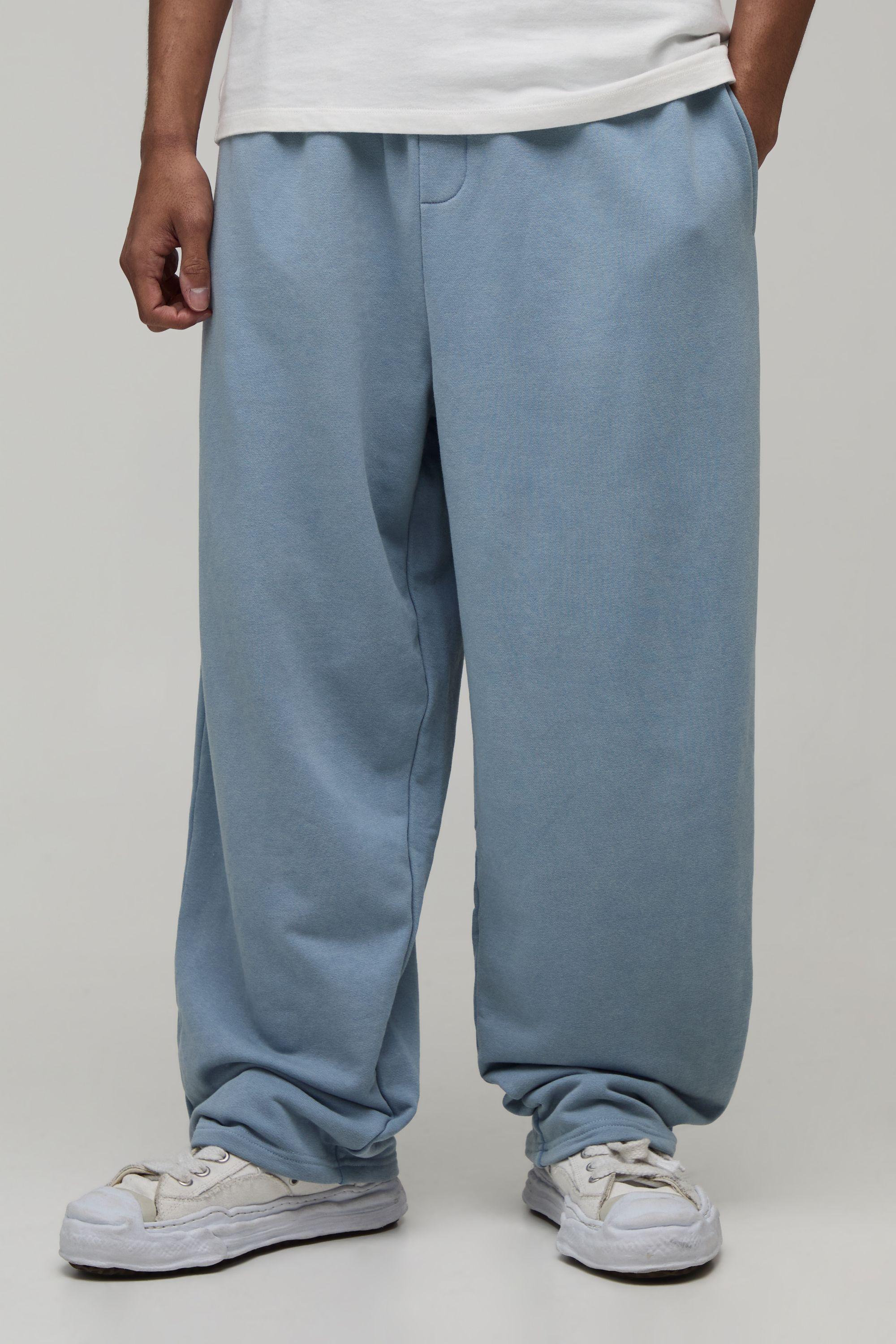 Balloon Fit Washed Loopback Joggers by BOOHOOMAN
