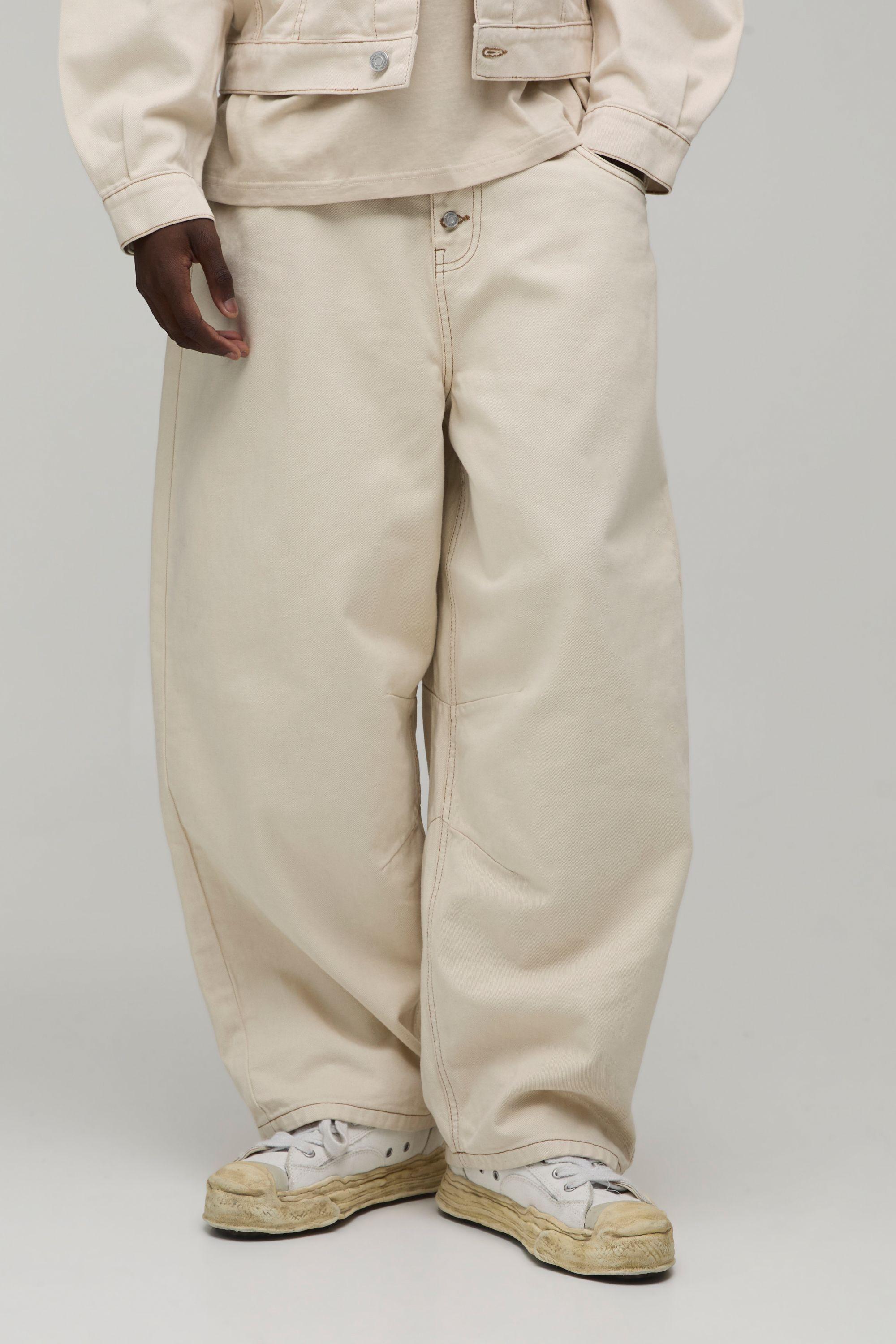 Barrel Fit Co-Ord Jeans by BOOHOOMAN