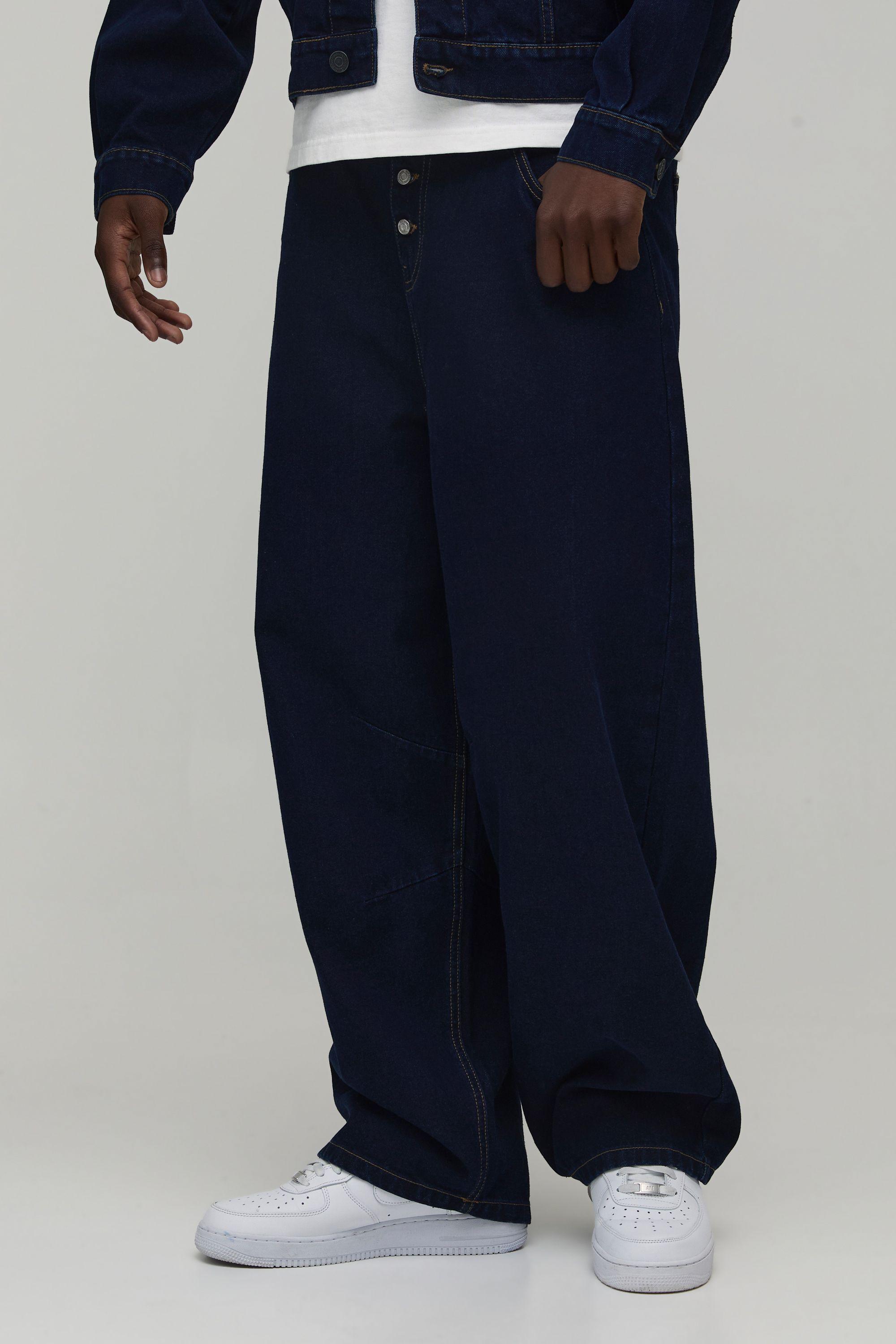 Barrel Fit Co-Ord Jeans by BOOHOOMAN