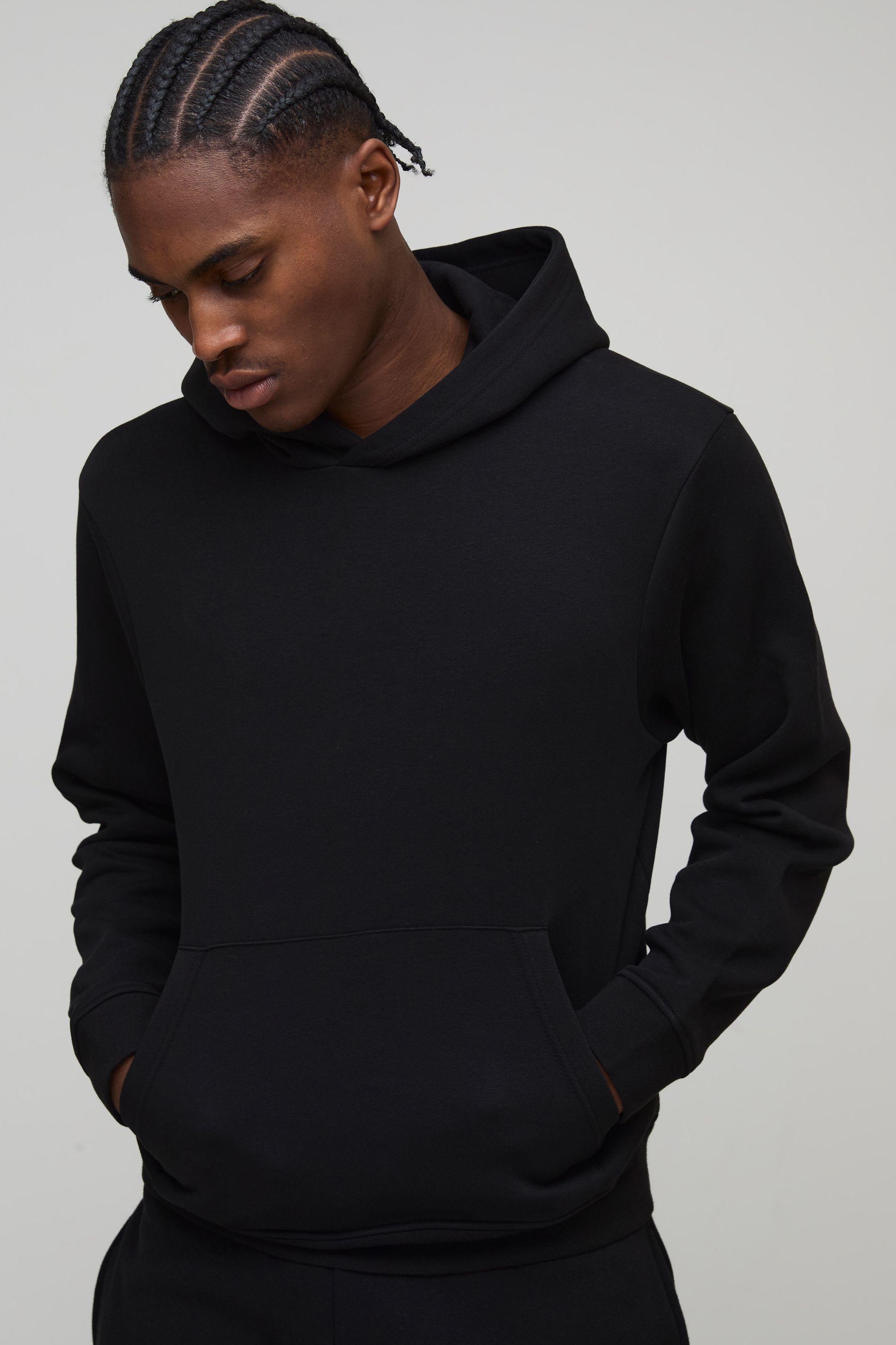 Basic Boxy Over the Head Hoodie by BOOHOOMAN