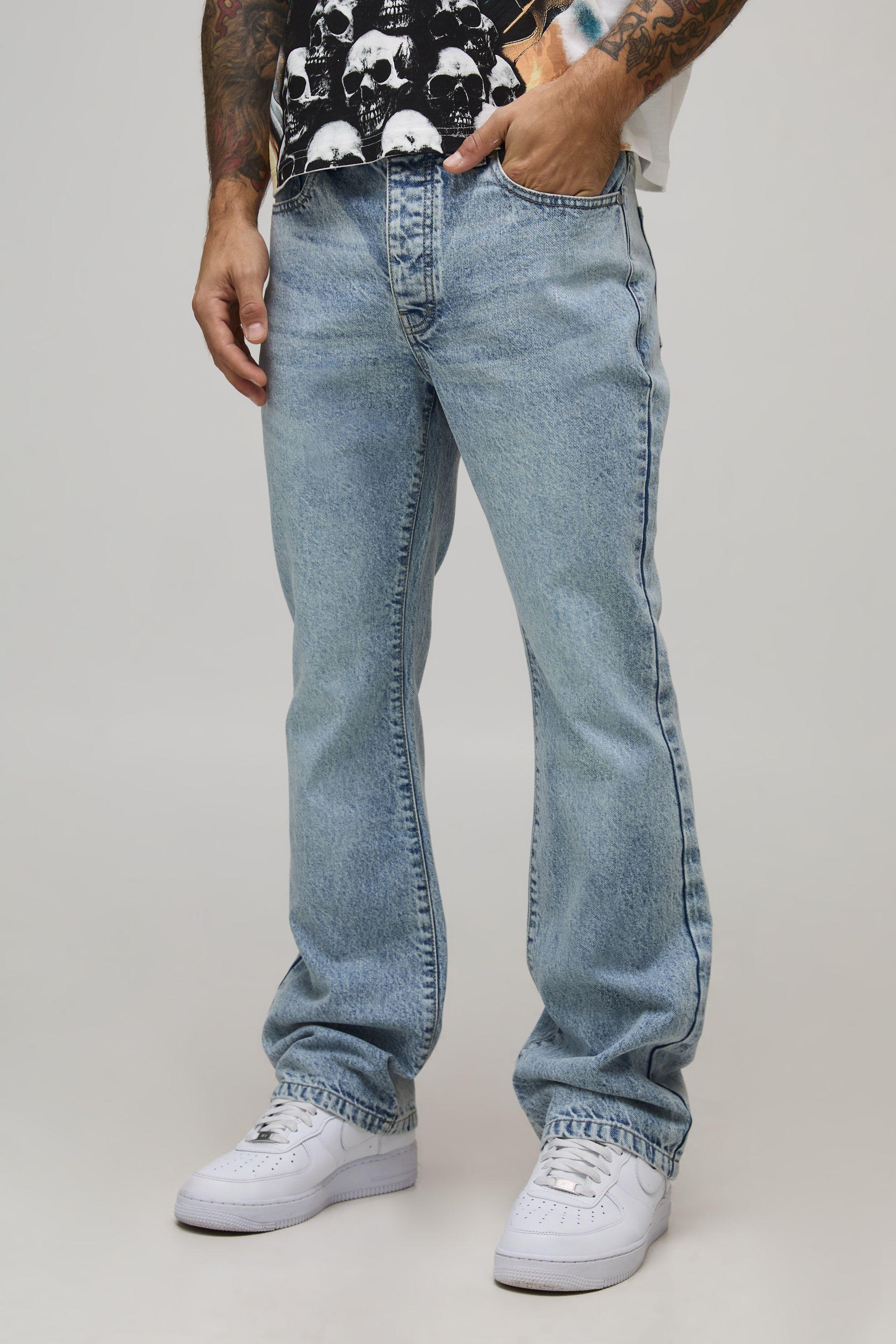 Basic Flared Fit Jeans by BOOHOOMAN